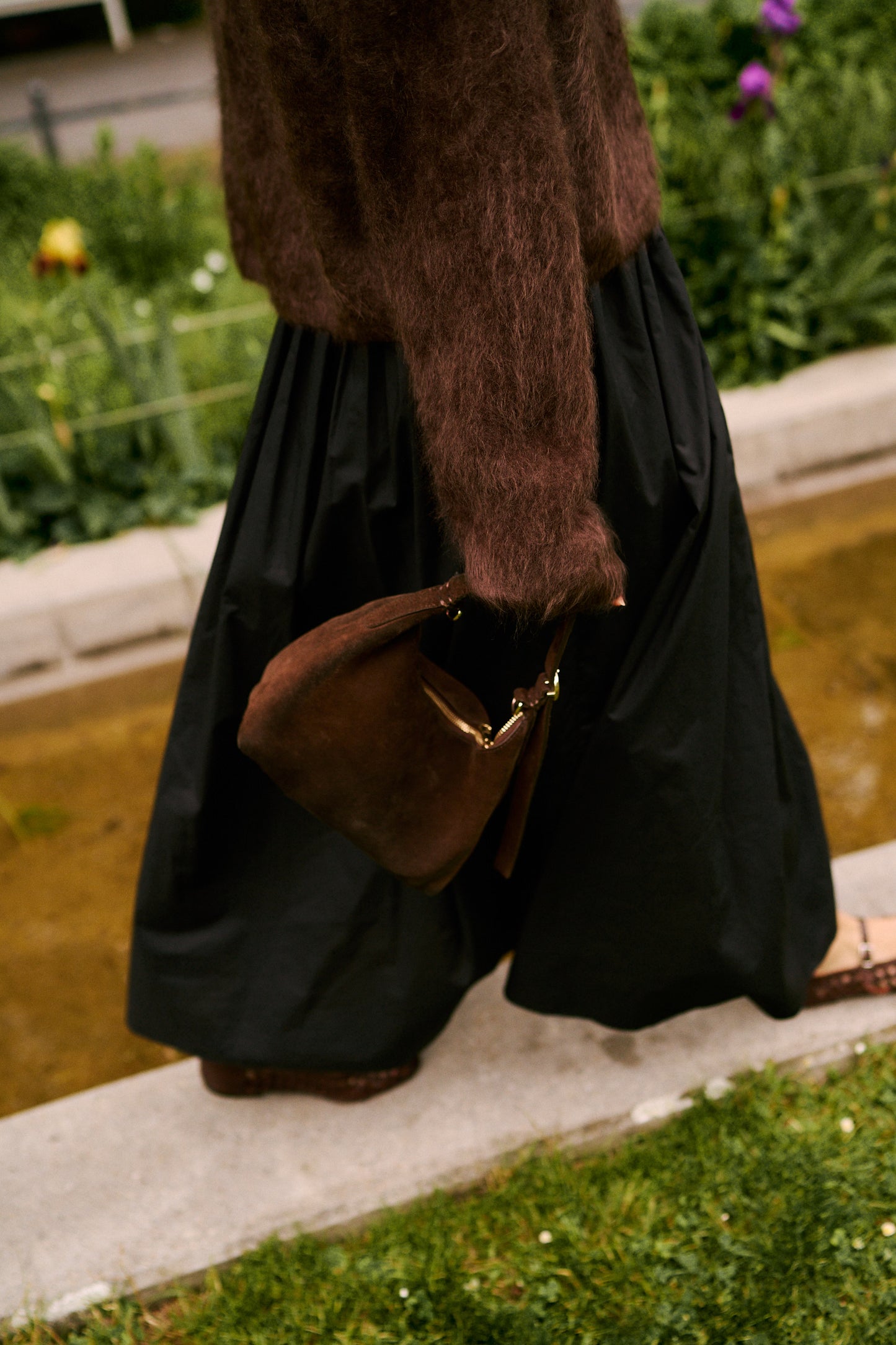 Brushed Cashmere Knit Chocolate