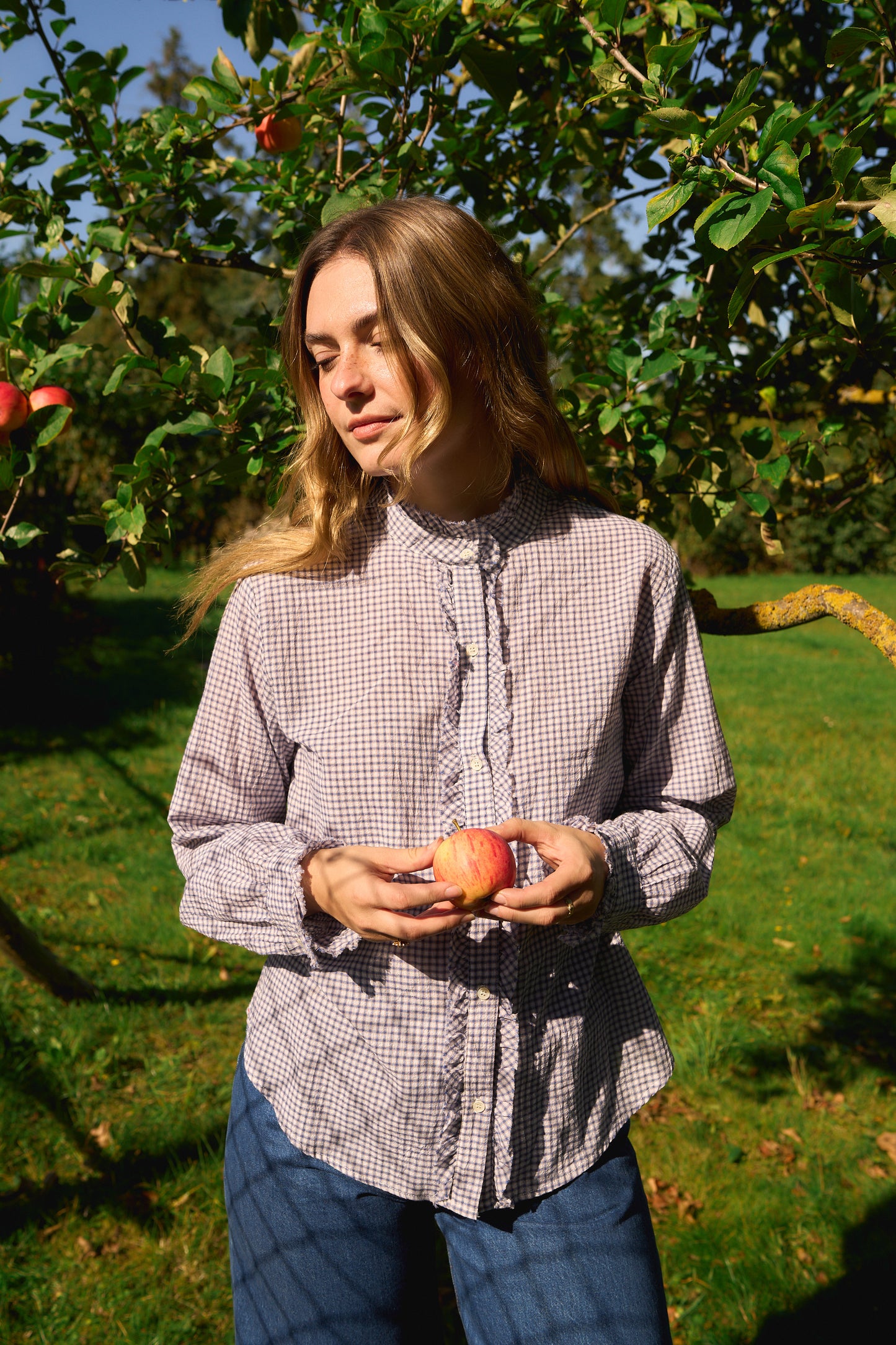 Amelie Shirt Blue Check