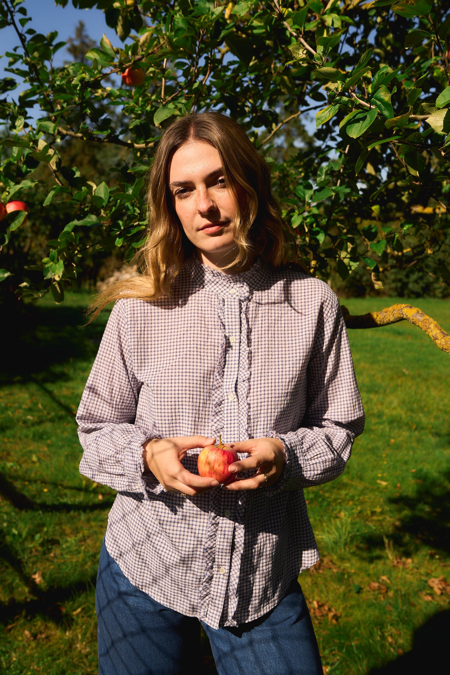 Amelie Shirt Blue Check