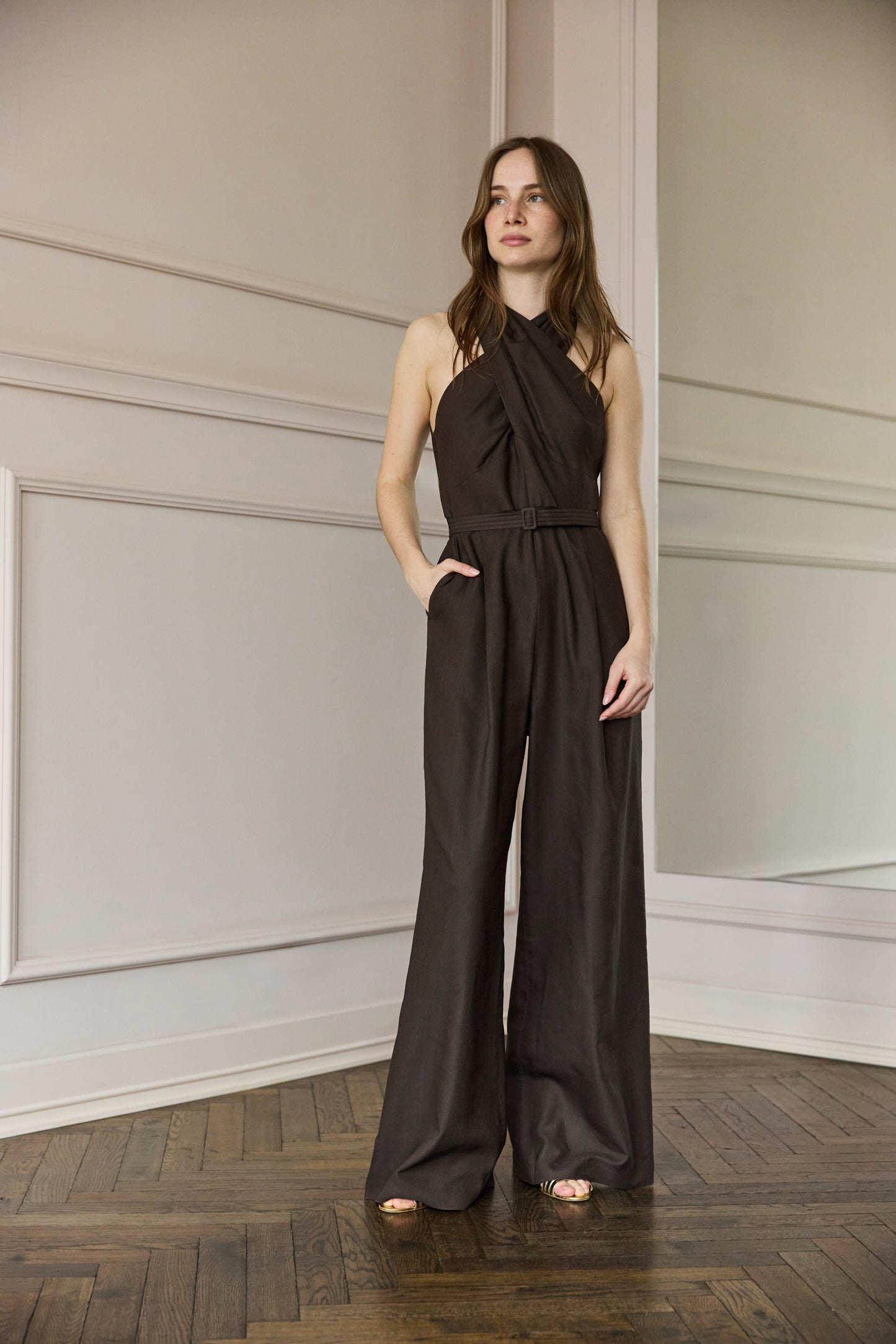 A.L.C. Murphy Jumpsuit Brown