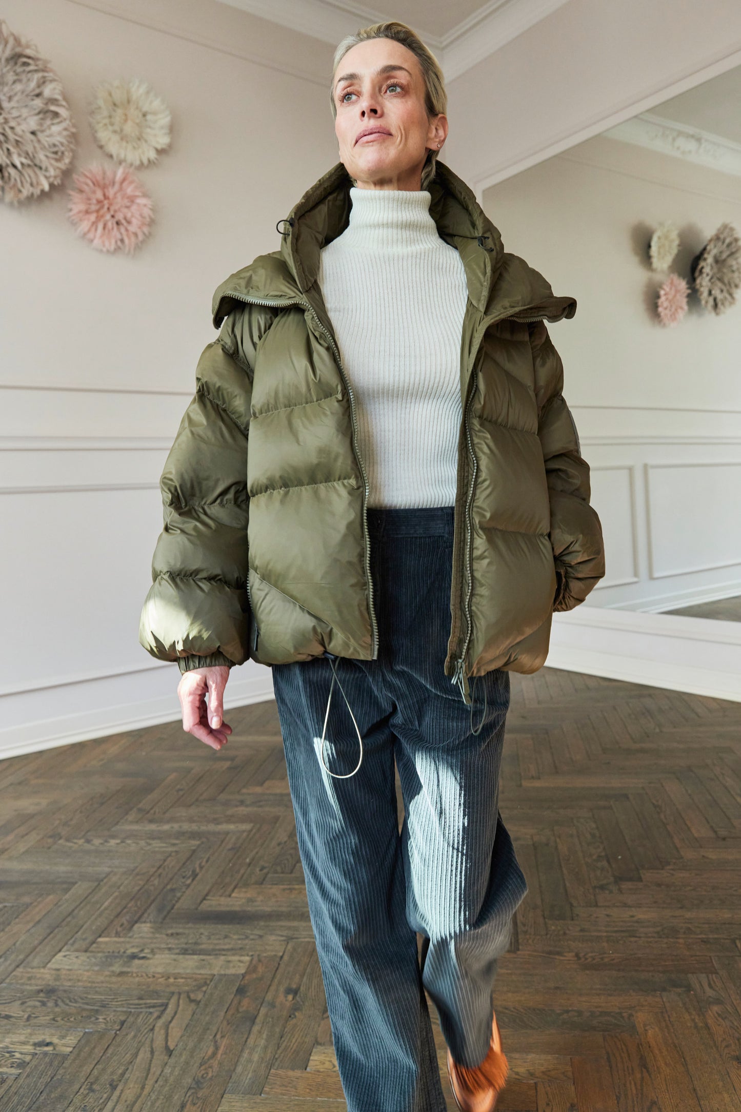 Bacon DoubleB Puffer Jacket Kaki