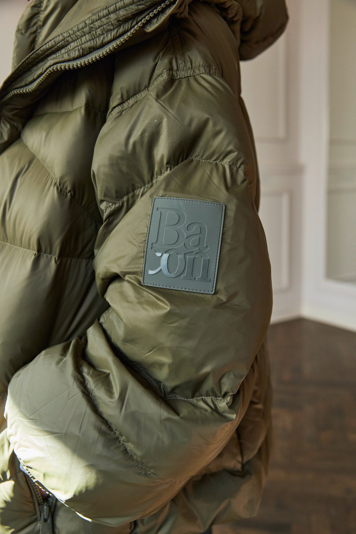Bacon DoubleB Puffer Jacket Kaki