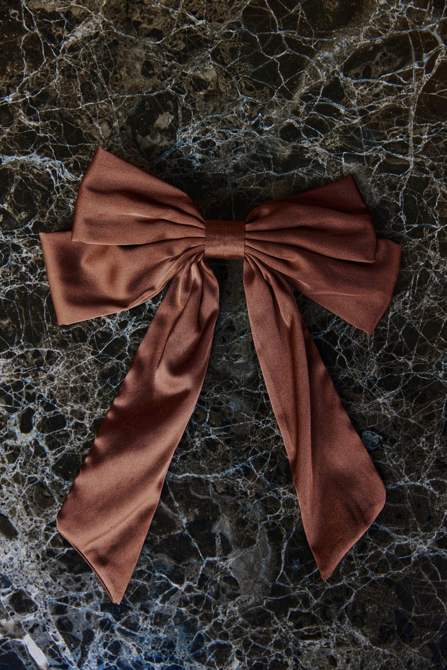 Isabella Bow Barette Cognac