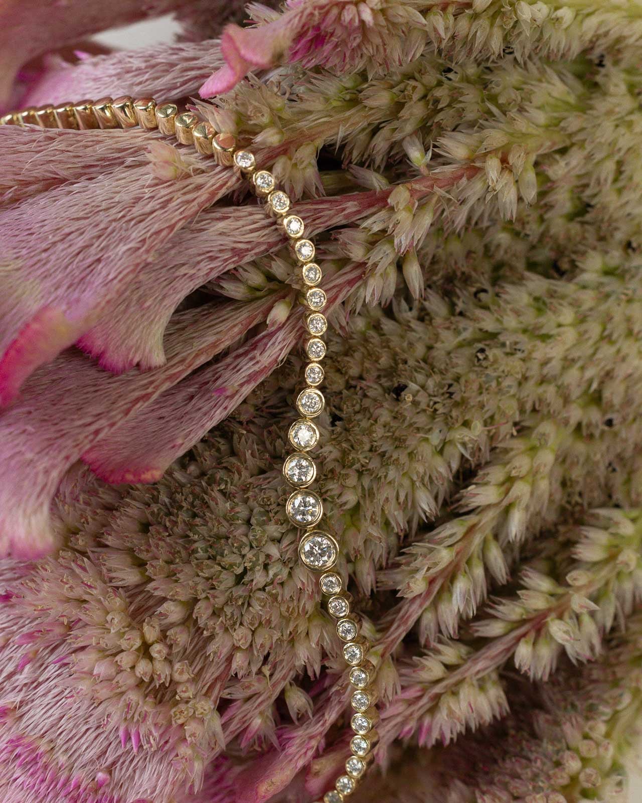 Made to Order | April First 14k Gold Bezel Ombré Tennis Bracelet