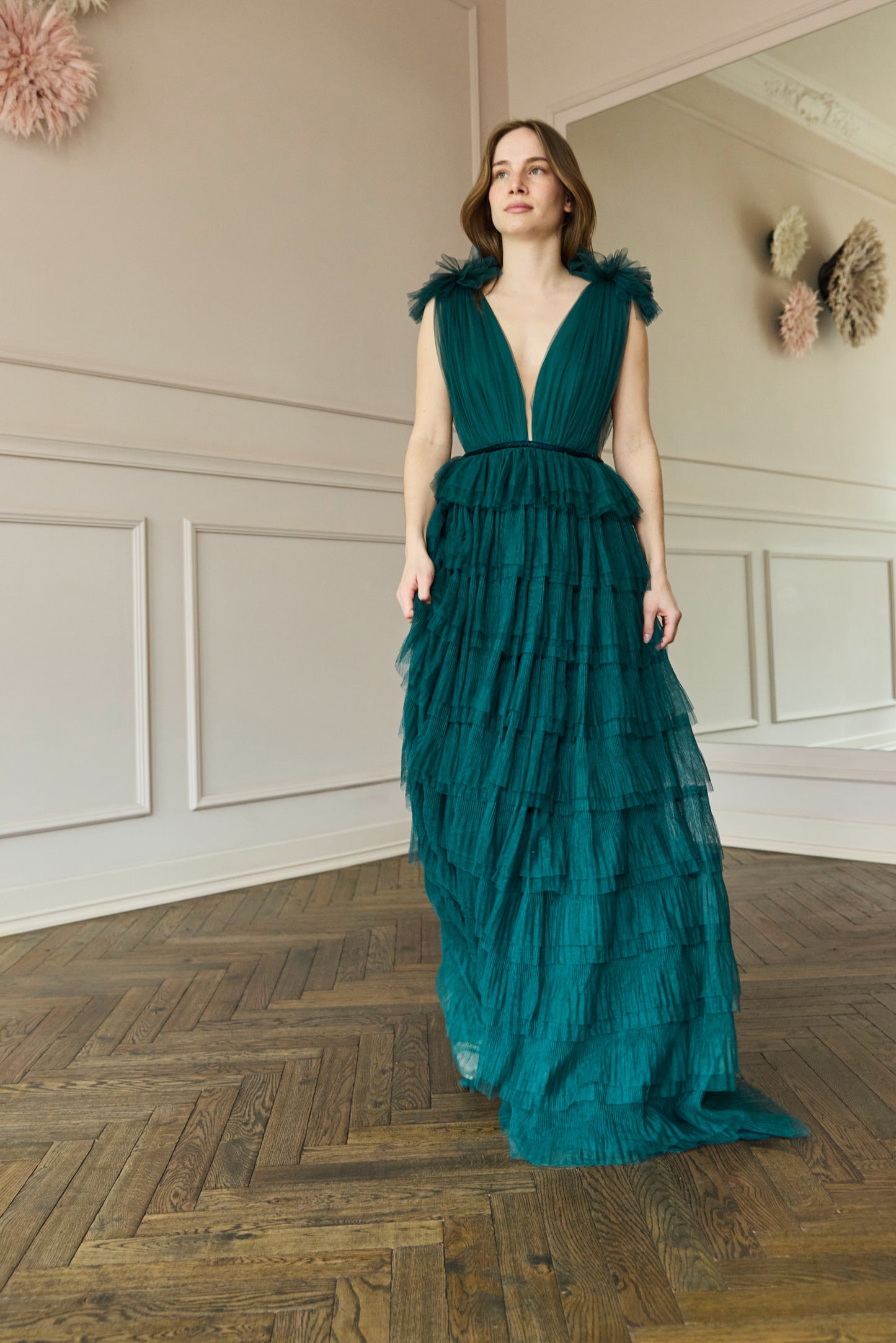Sabrina Gown Emerald