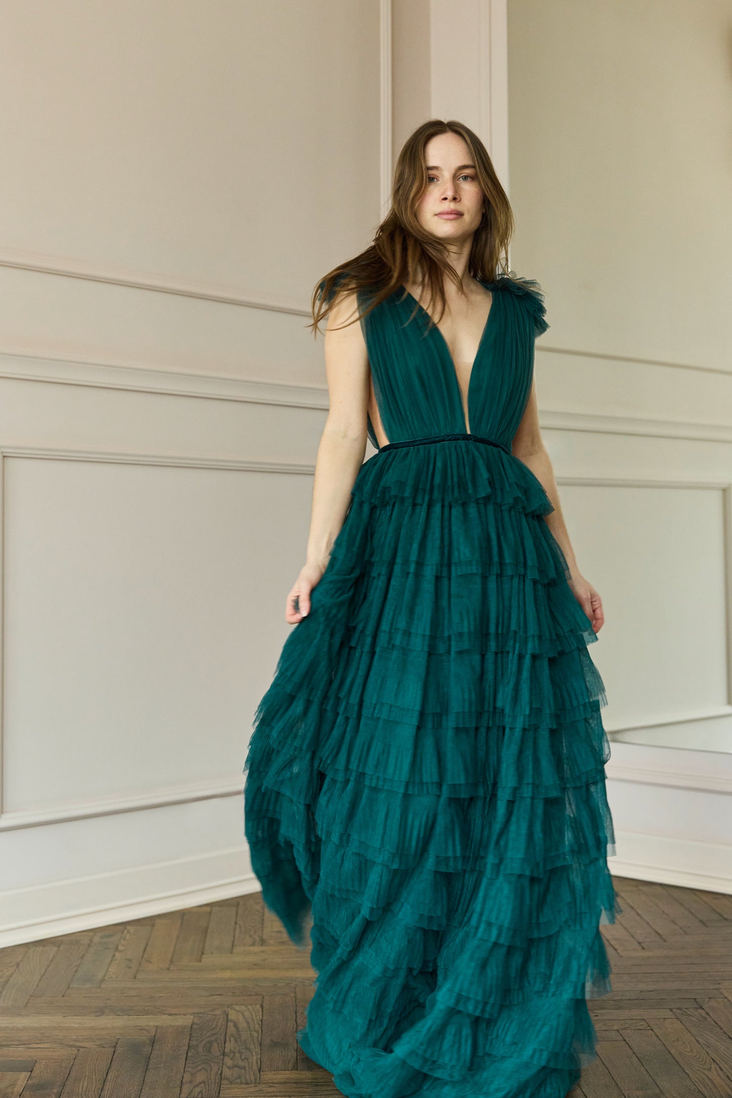 Sabrina Gown Emerald