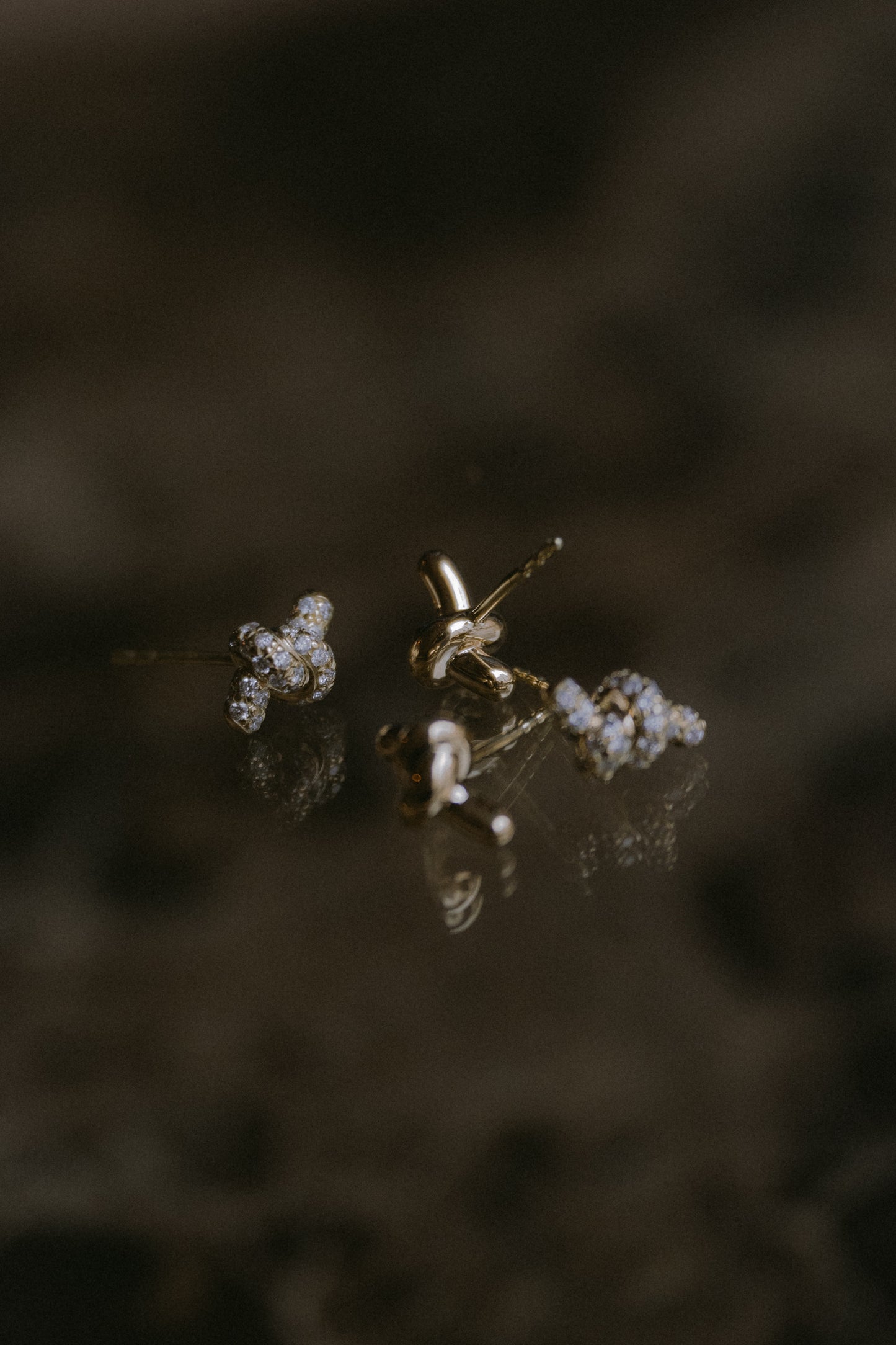 April First 14k Gold Knot Studs