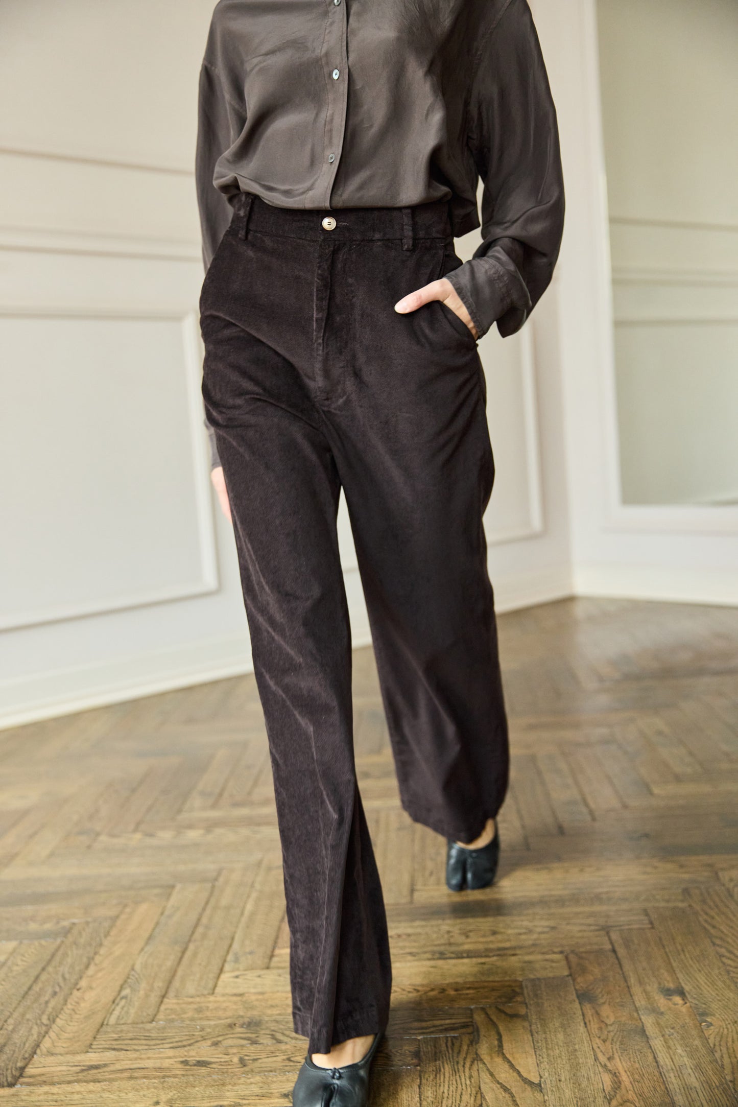 Pants Nini Velvet Brown