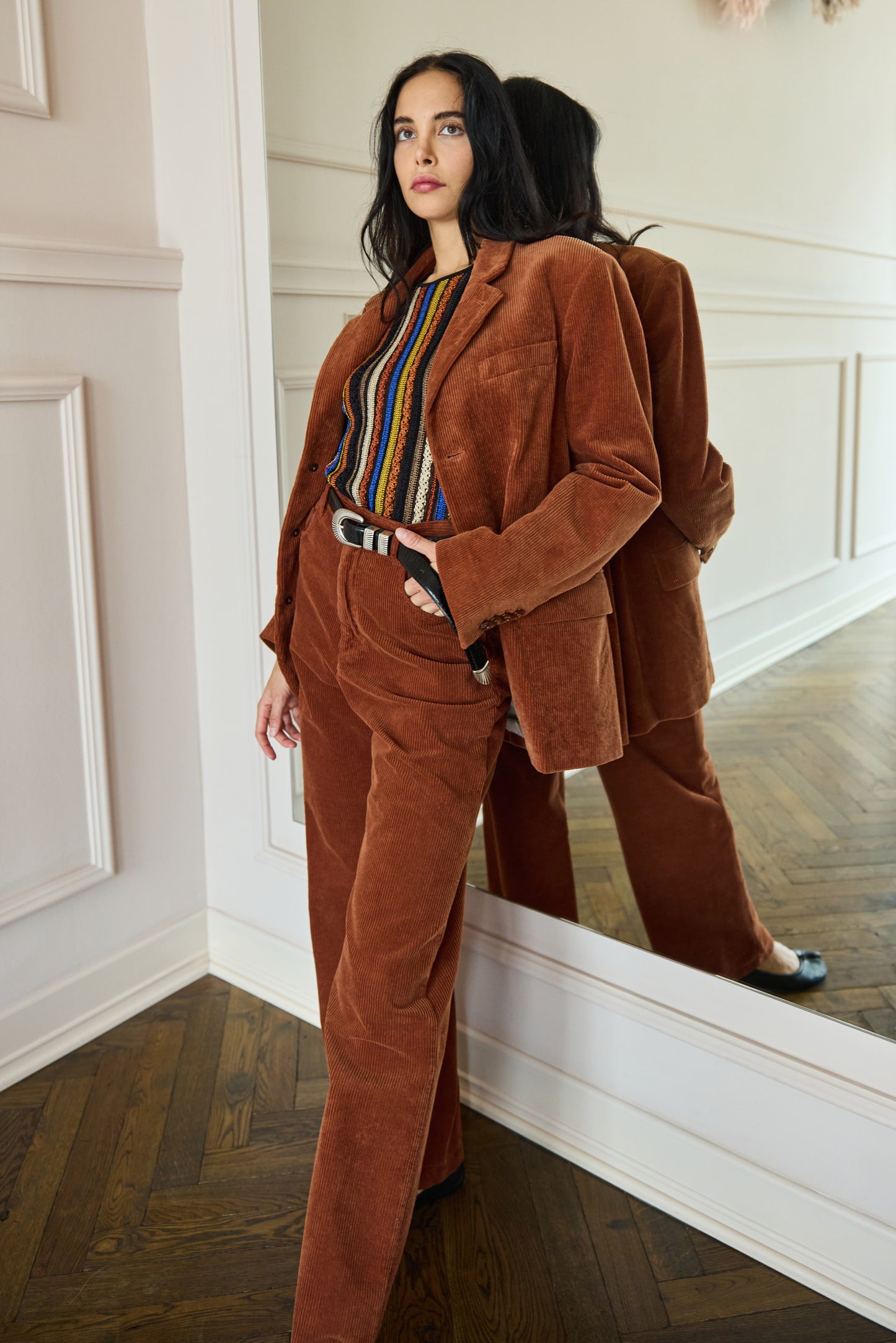 Pants Barone Corduroy Rust