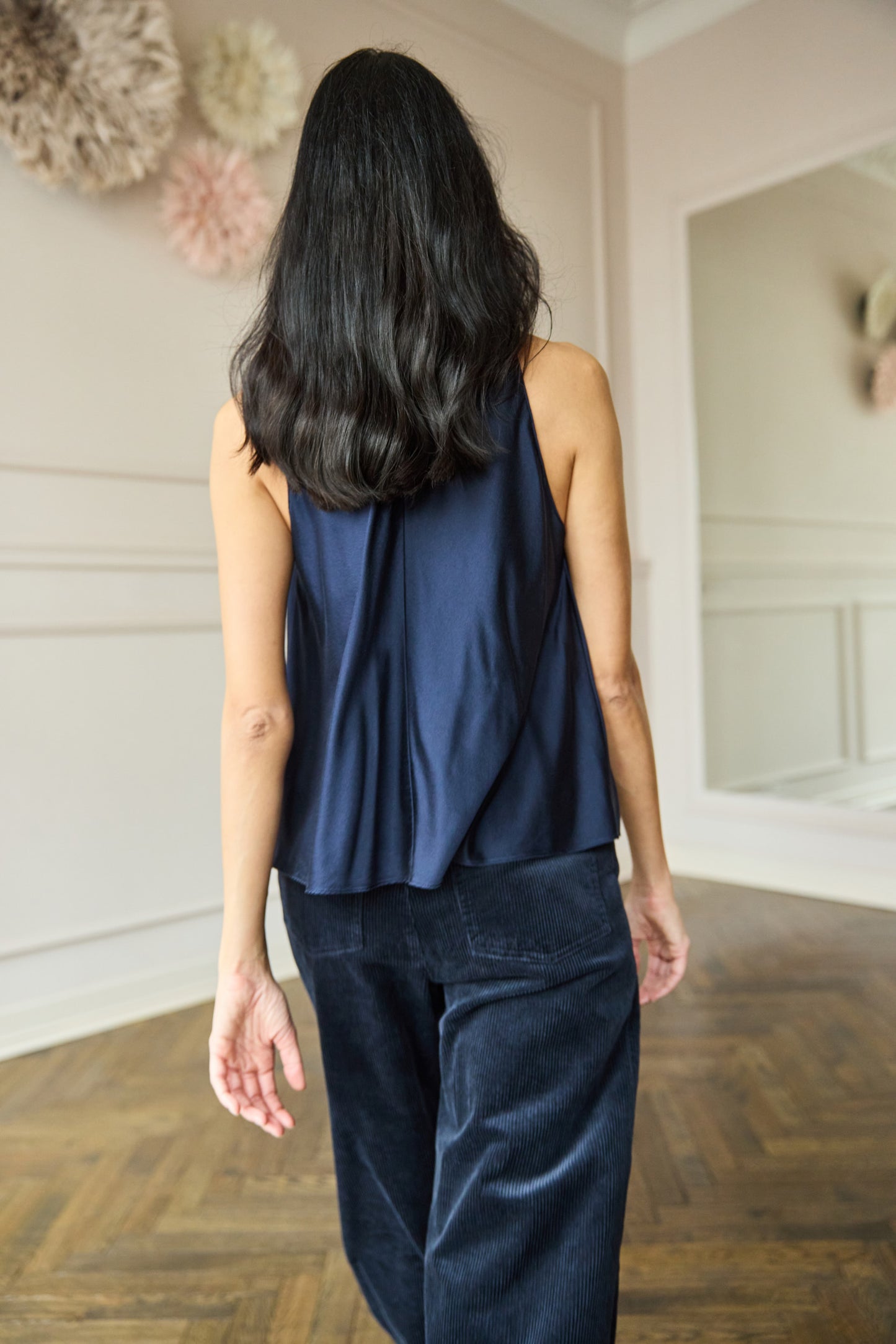 Silk Bow Top Blue