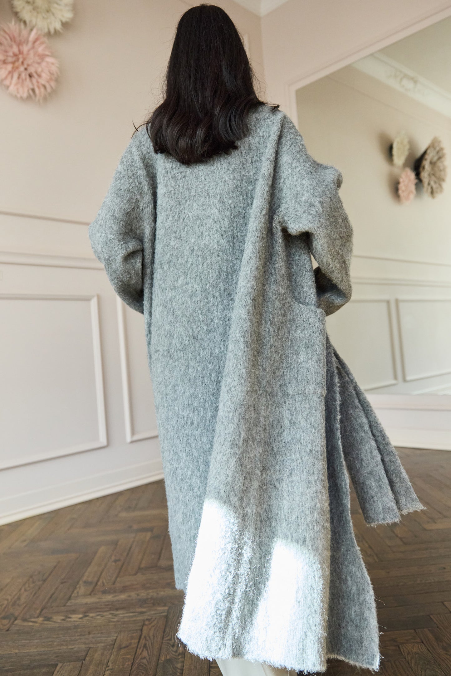 Alpaca Coat Grey