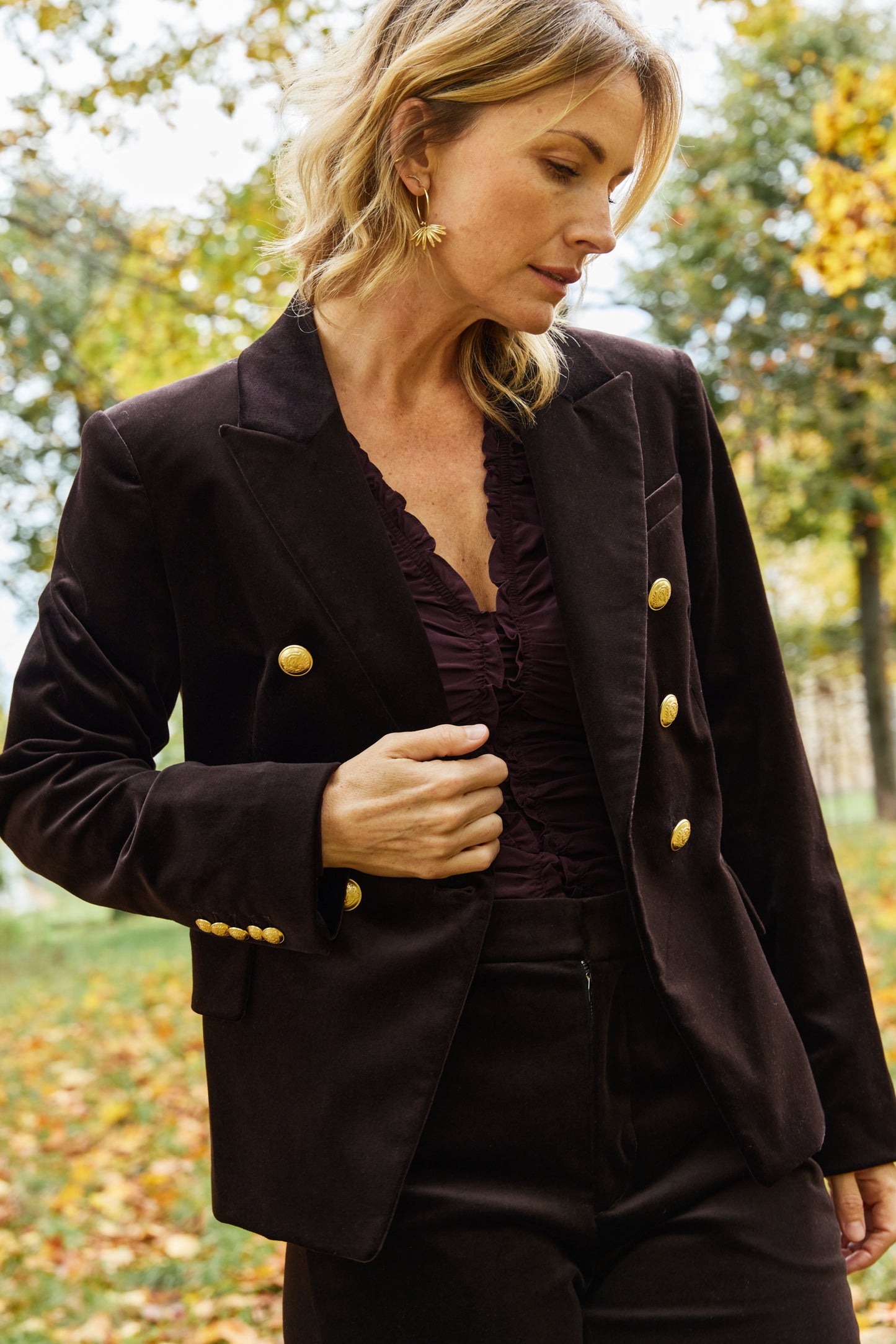 April-First-Berlin-ALC-Beckett-Blouse-Sophie-Velvet-Pants-Chelsea-Velvet-Jacket