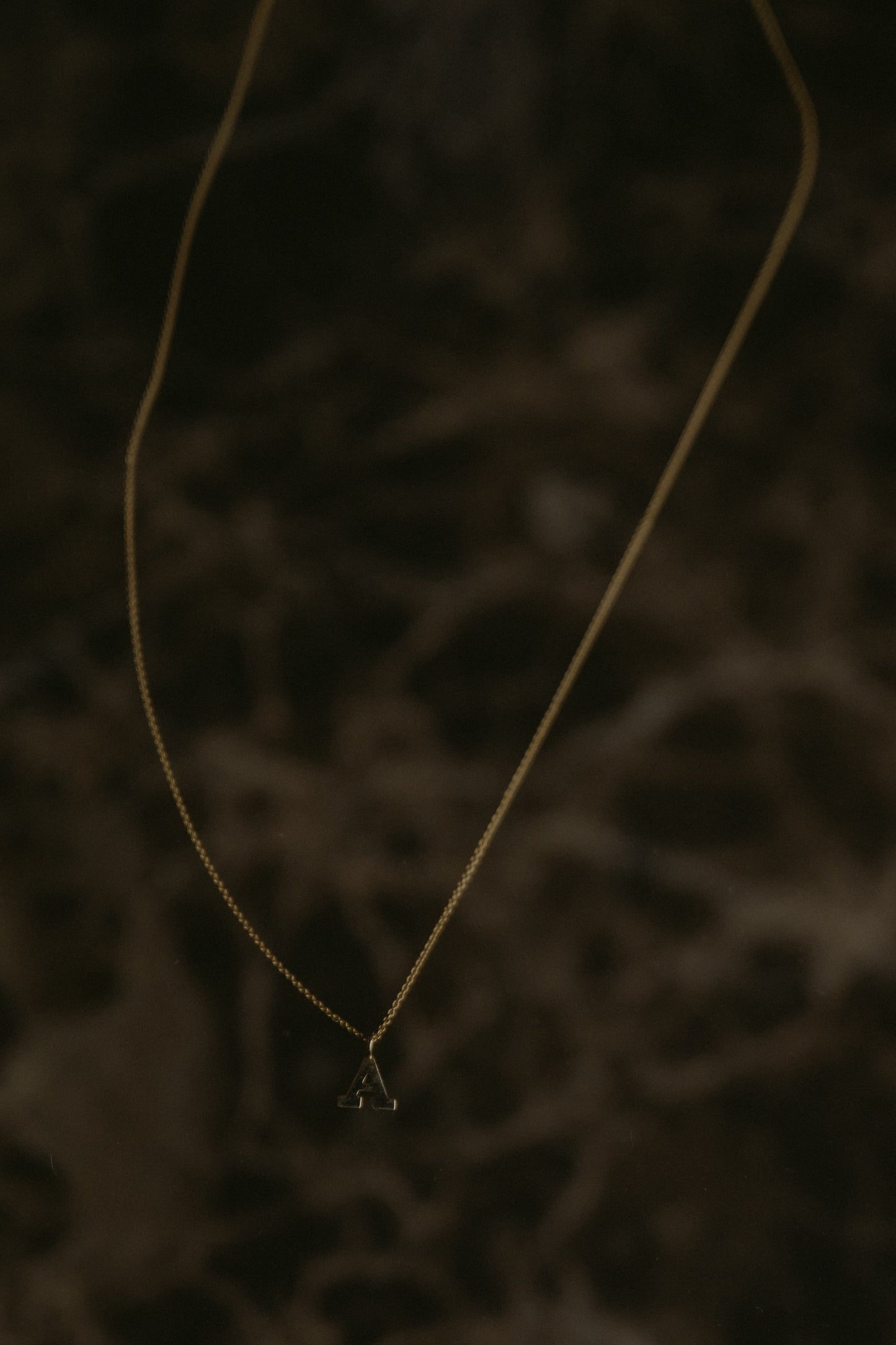 April First 14k Gold Letter Necklace