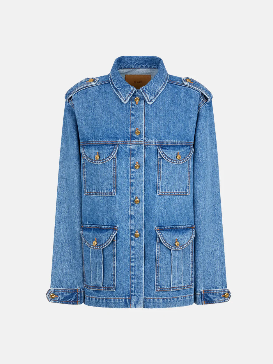 Blazé Milano Sahariana Denim Jacket