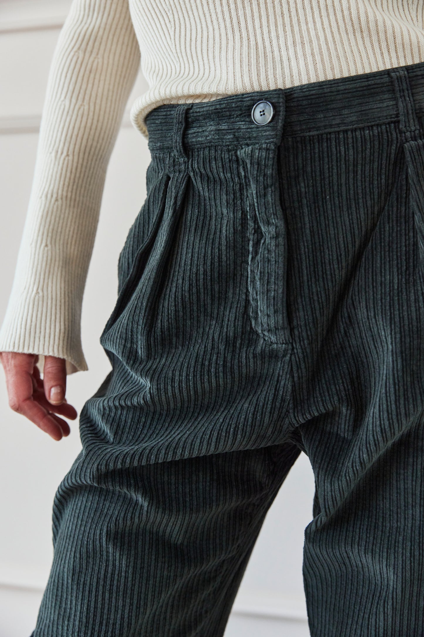 Corduroy Pants Emerald