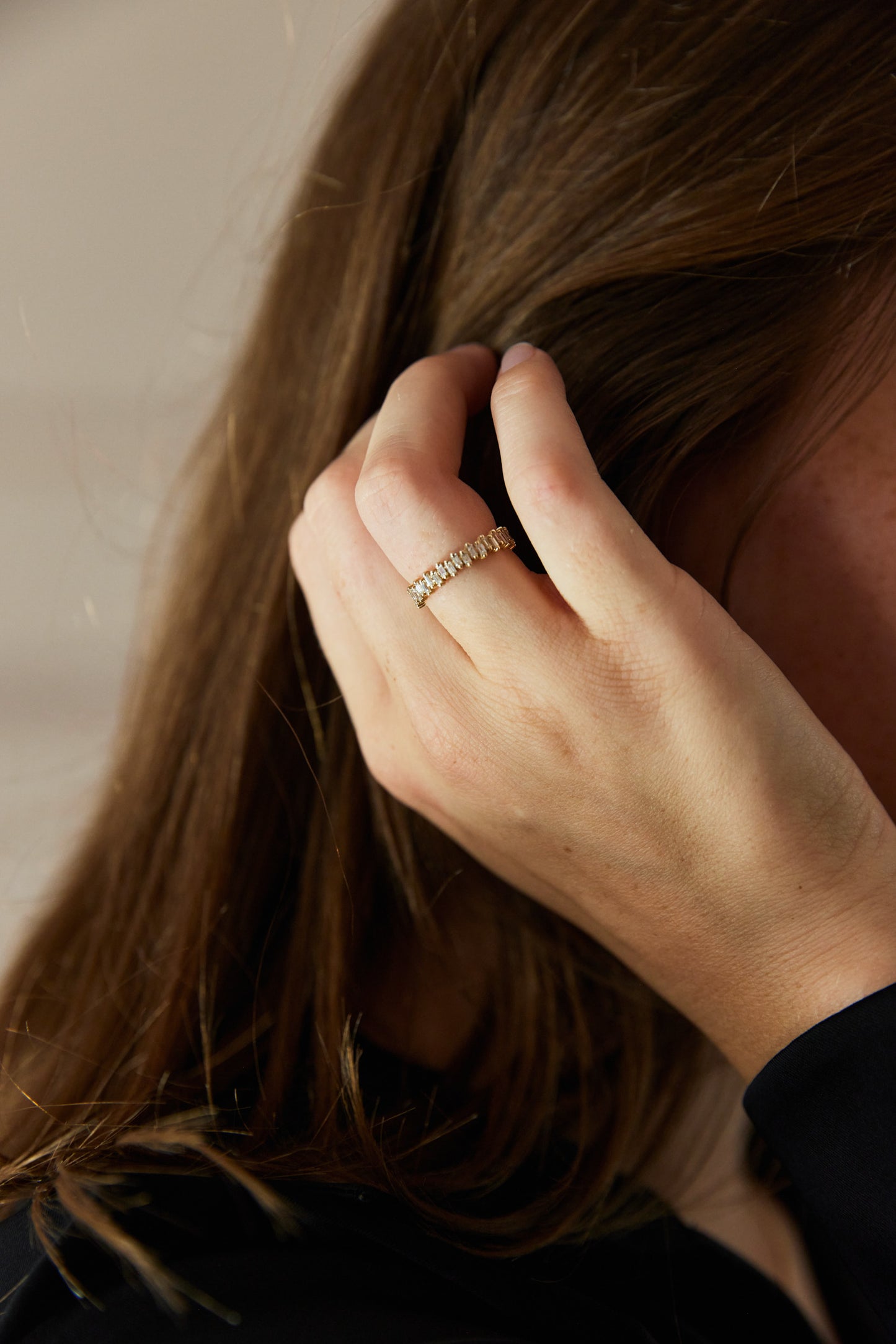 Made to Order | April First 14k Diamond Baguette Eternity Ring