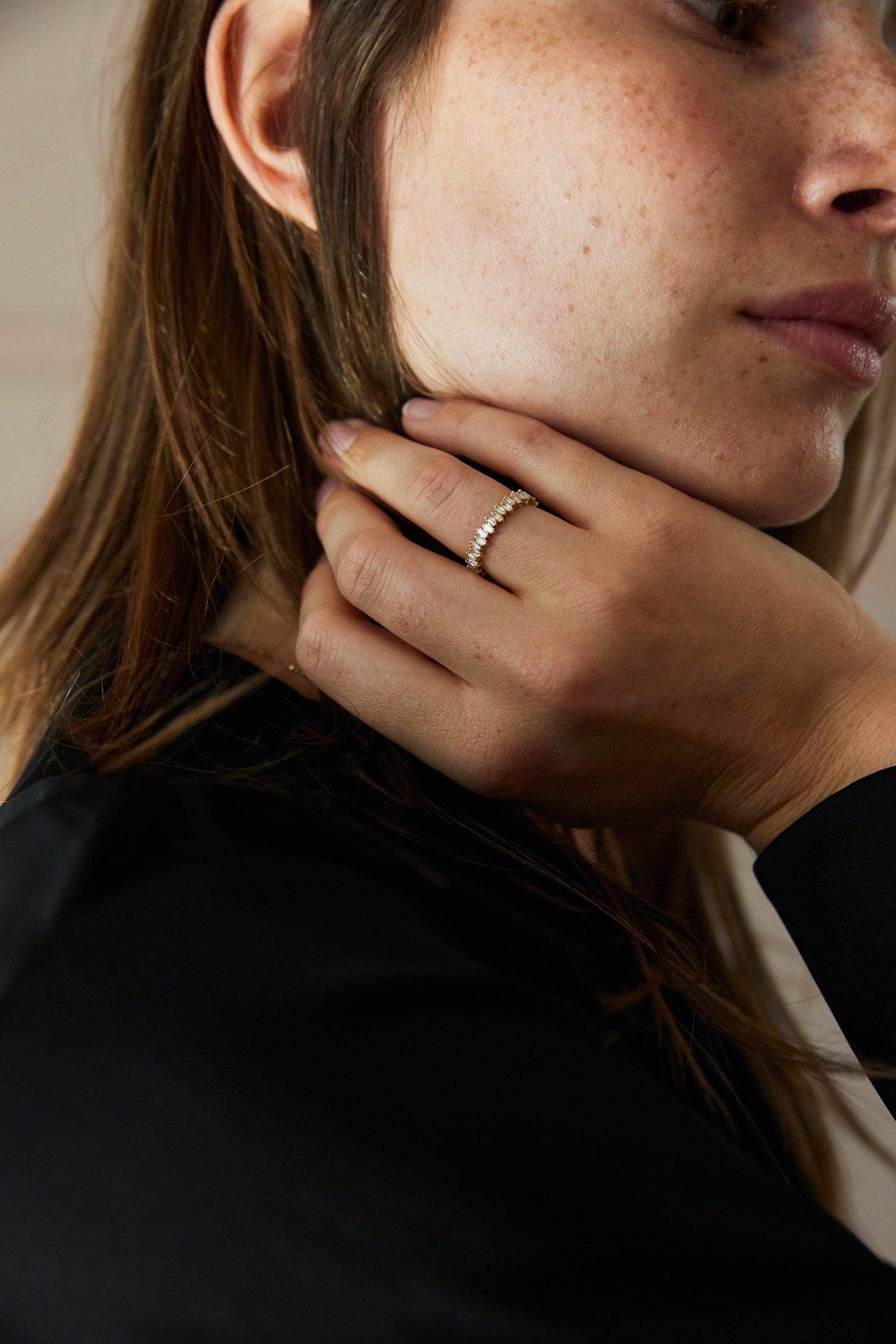Made to Order | April First 14k Diamond Baguette Eternity Ring