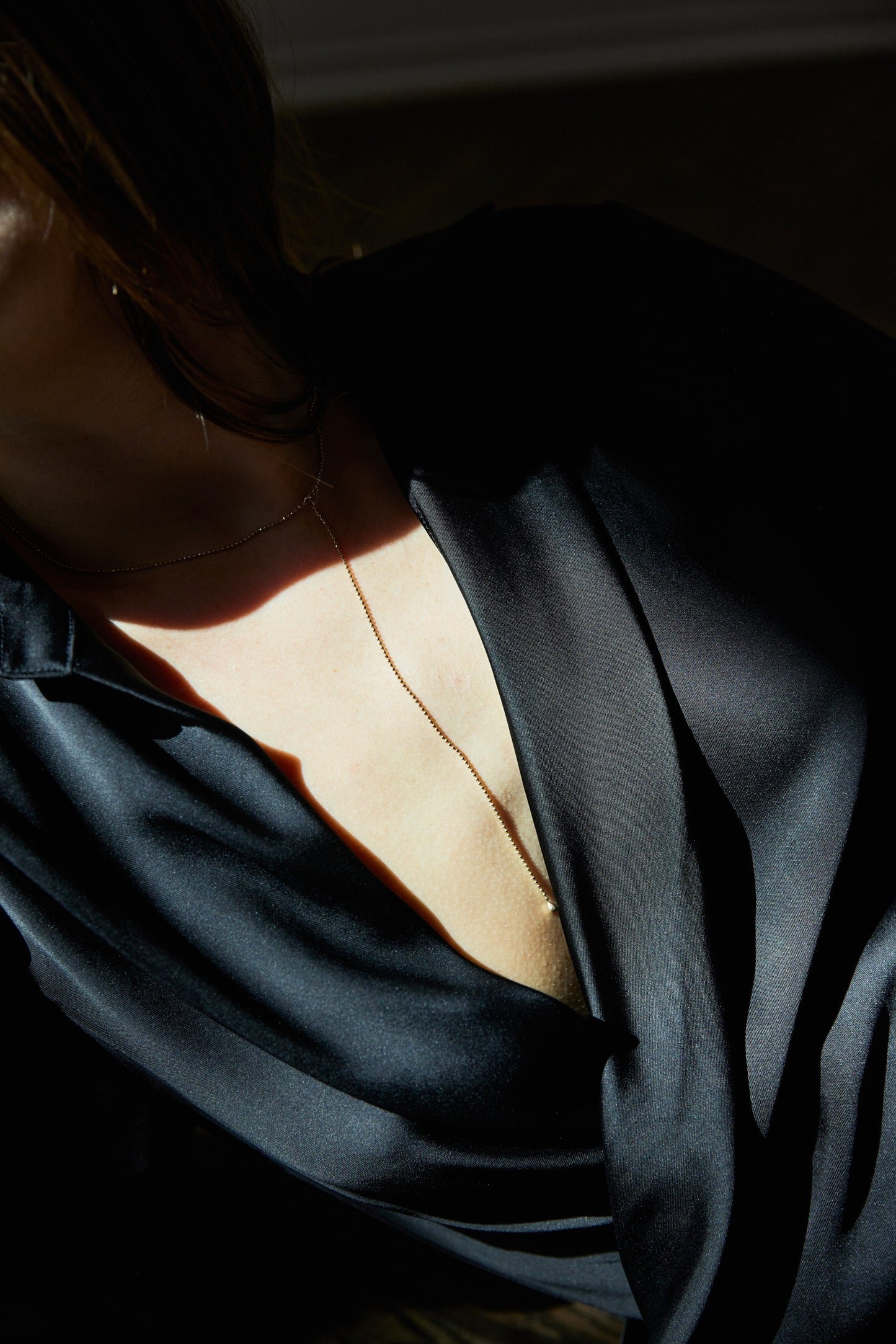 April First 14k Gold Drop Lariat