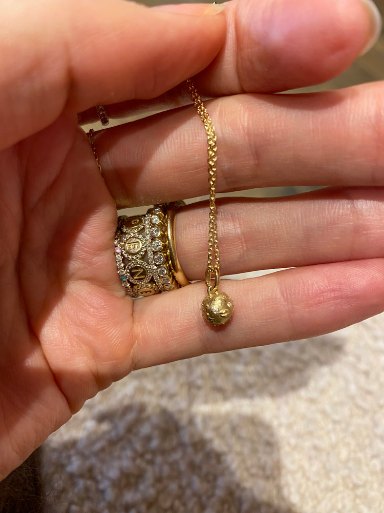 
                  
                    April First 14k Gold Puffer Fish Necklace
                  
                