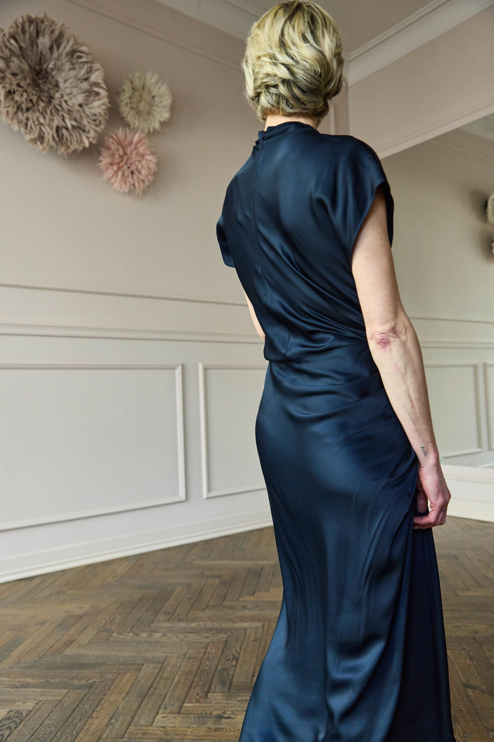 A.L.C. Alma Midi Dress Midnight