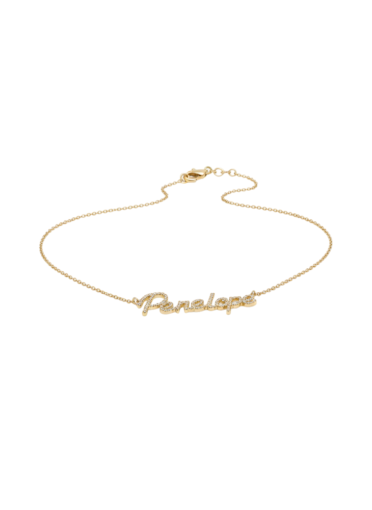 
                  
                    14k Gold 'Carrie' Diamond Name Necklace
                  
                