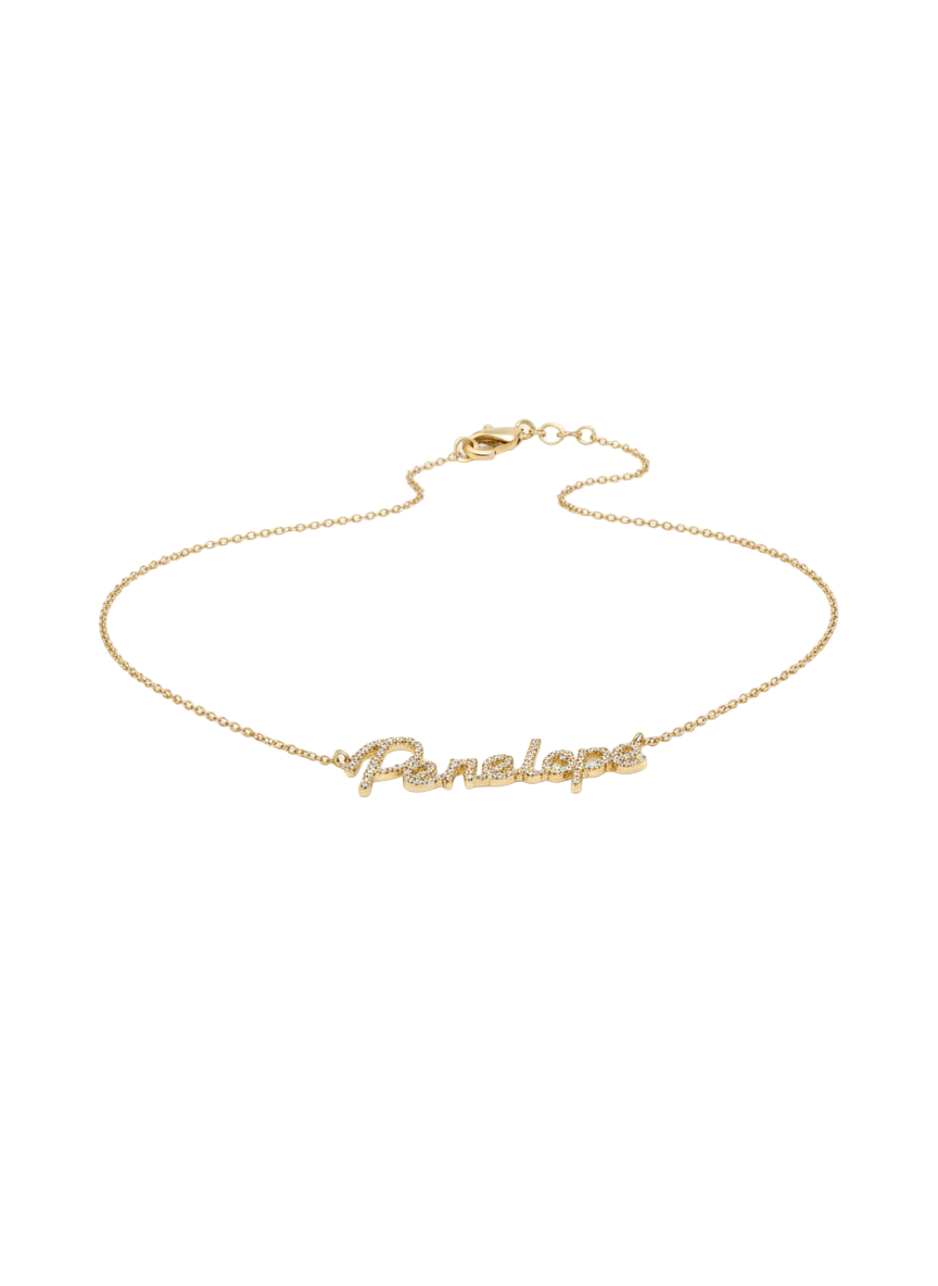 
                  
                    14k Gold 'Carrie' Diamond Name Necklace
                  
                