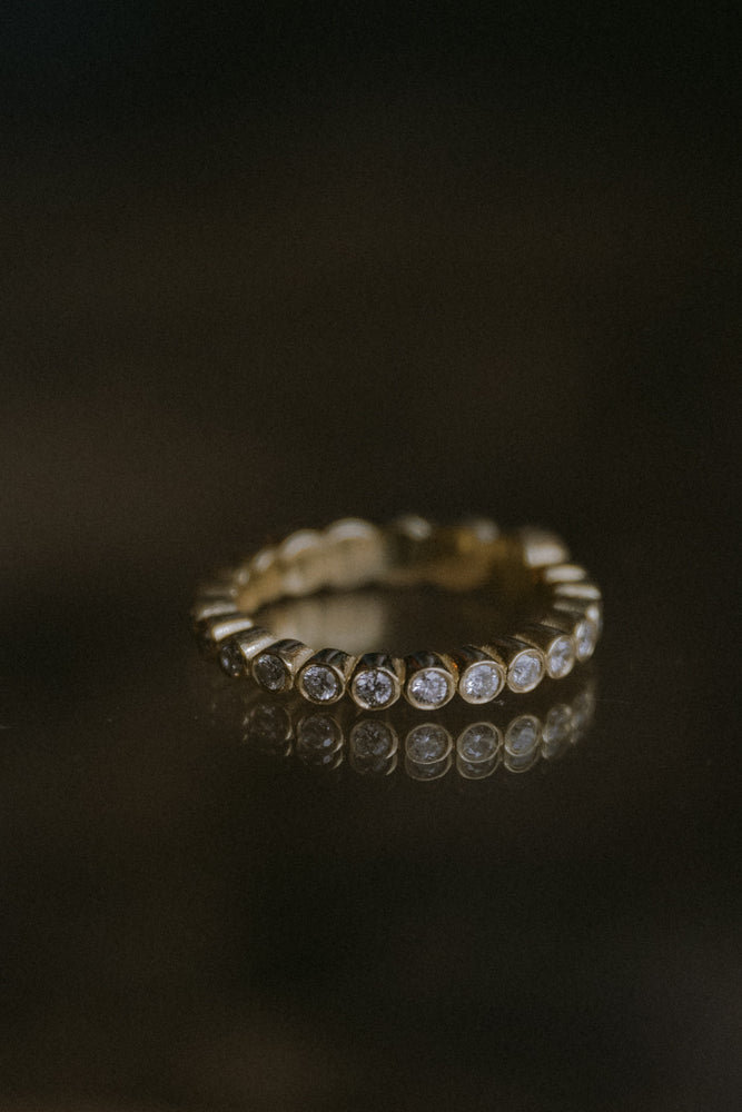 
                  
                    Made to Order | April First 14k Gold Bezel Ombre Ring
                  
                