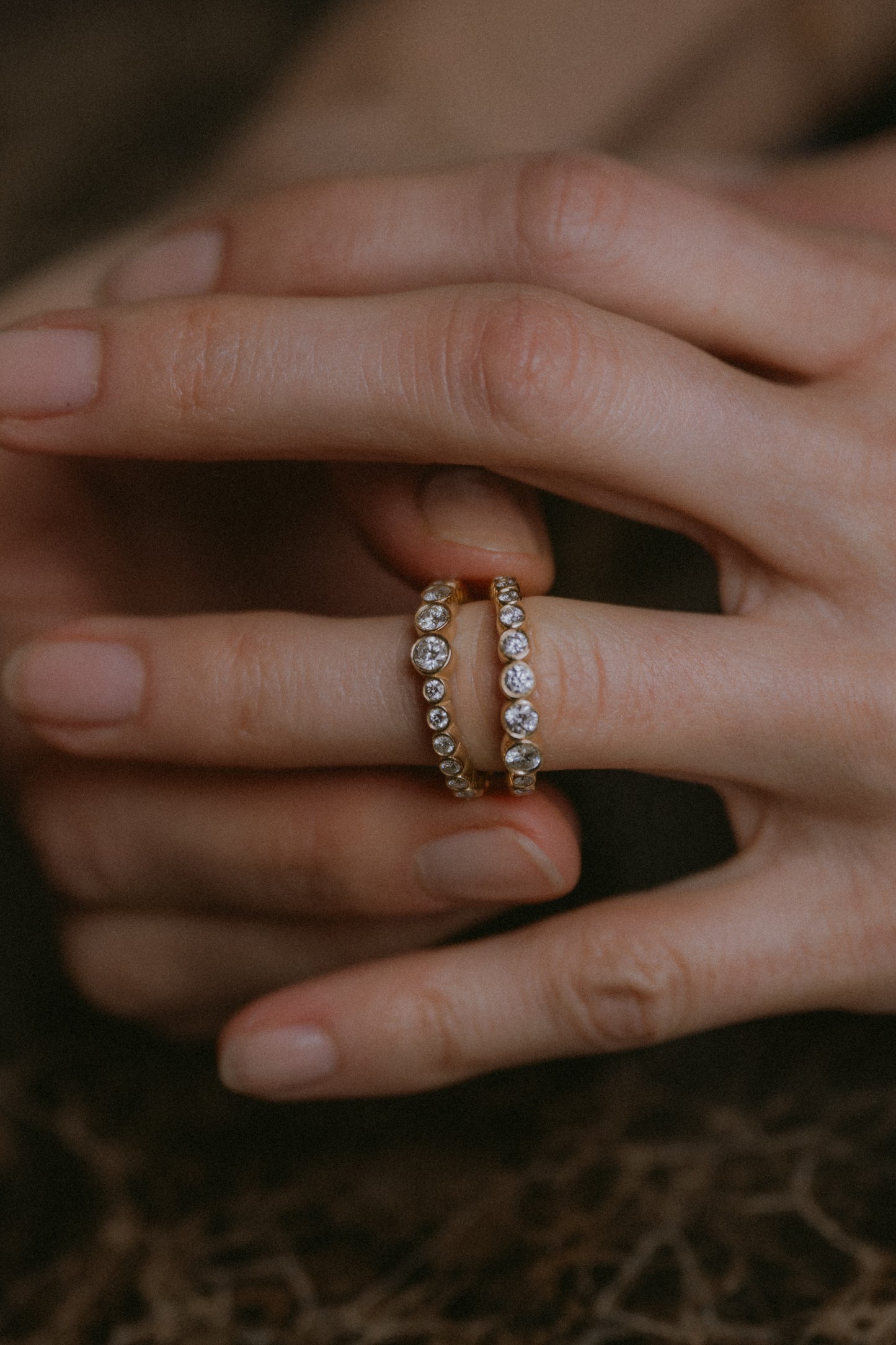 
                  
                    Made to Order | April First 14k Gold Bezel Ombre Ring
                  
                