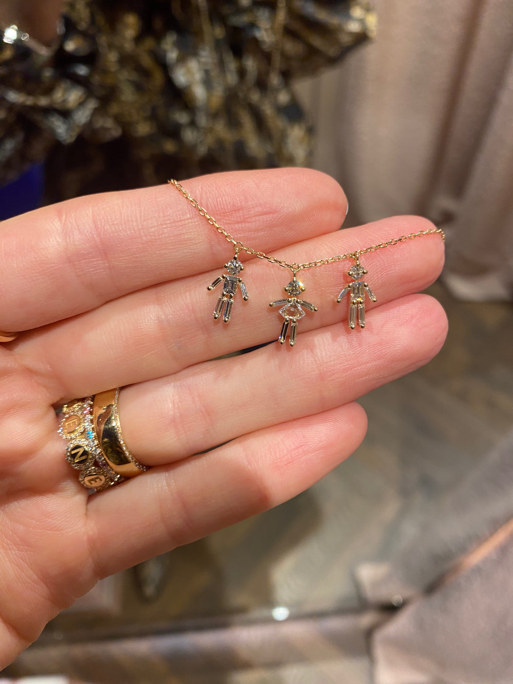 3 Little Ones 18K Gold Necklace