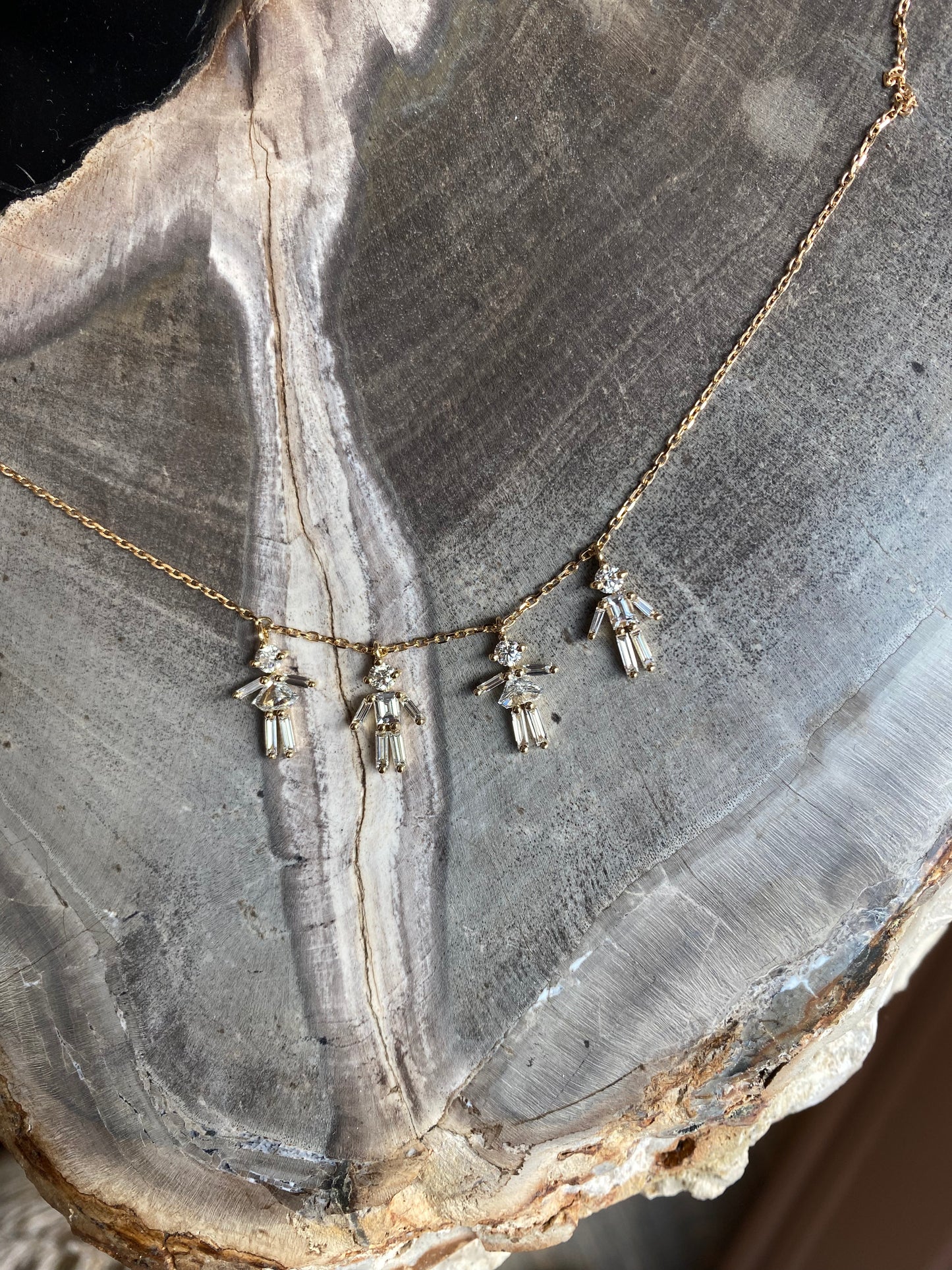 
                  
                    2 Little Ones 18K Gold Diamond Necklace
                  
                