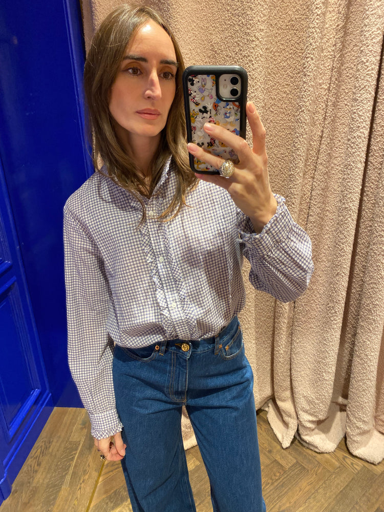 
                  
                    Amelie Shirt Blue Check
                  
                