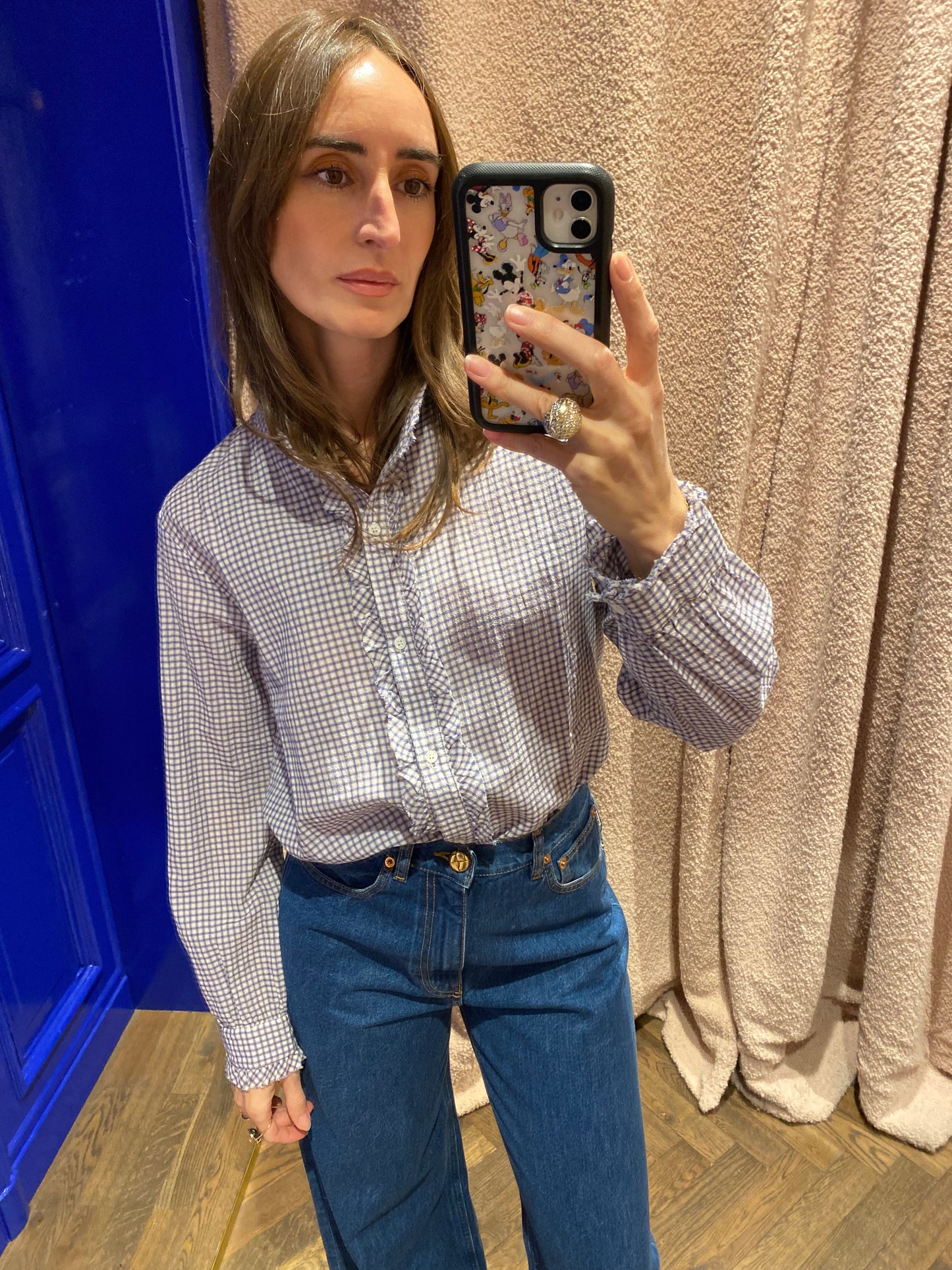 
                  
                    Amelie Shirt Blue Check
                  
                