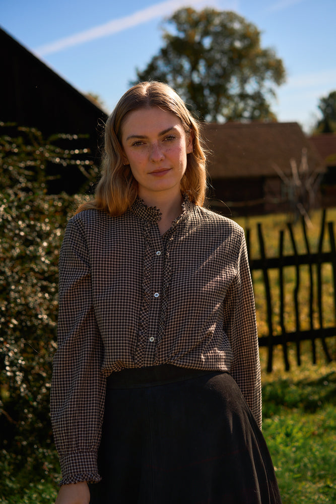 
                  
                    Amelie Shirt Black Check
                  
                