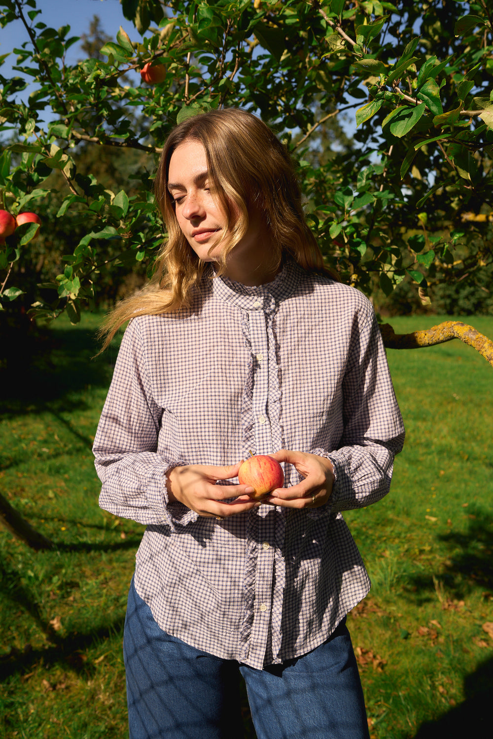 Amelie Shirt Blue Check