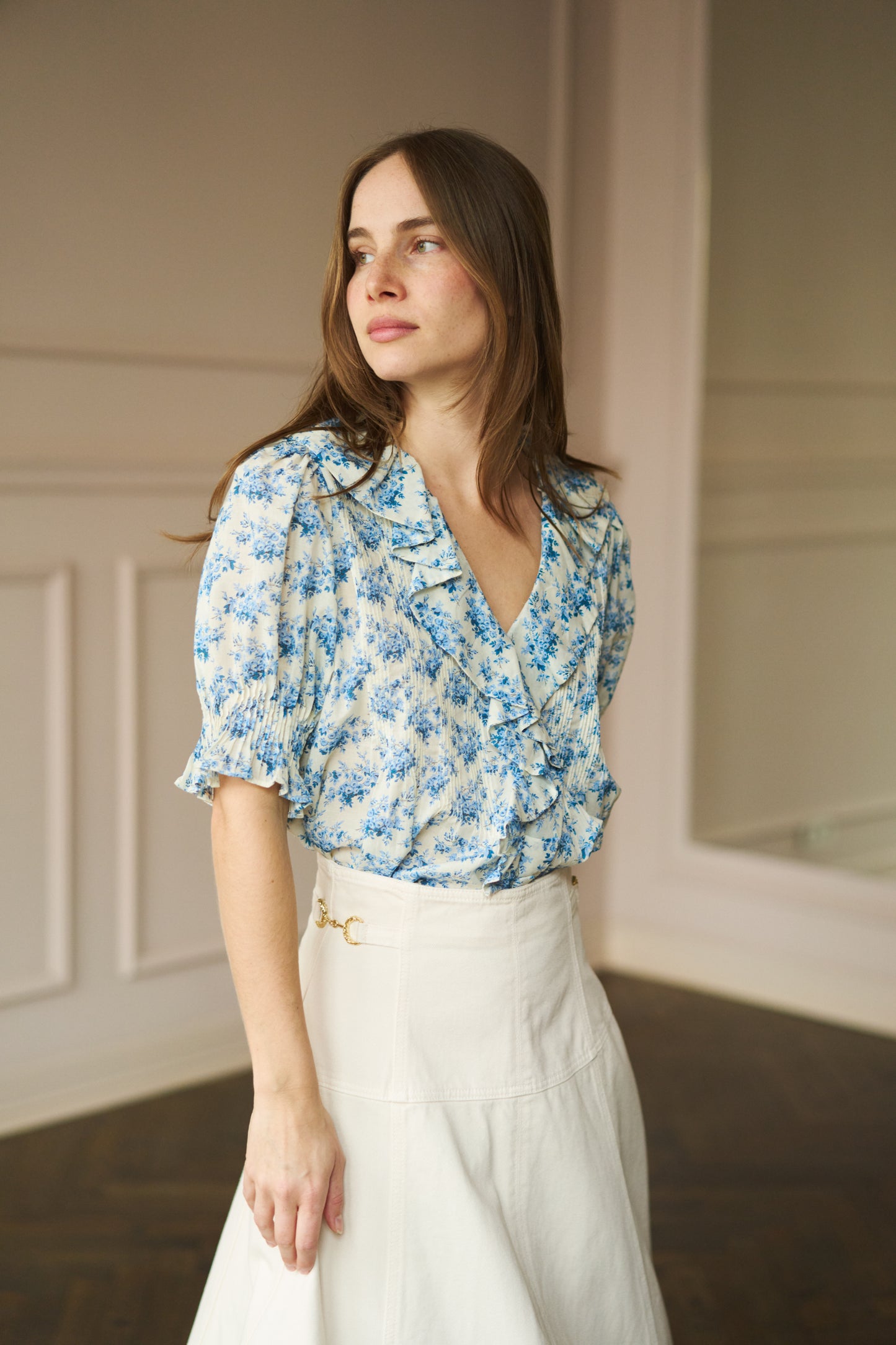 
                  
                    Henri Blouse Bleu Rosier
                  
                