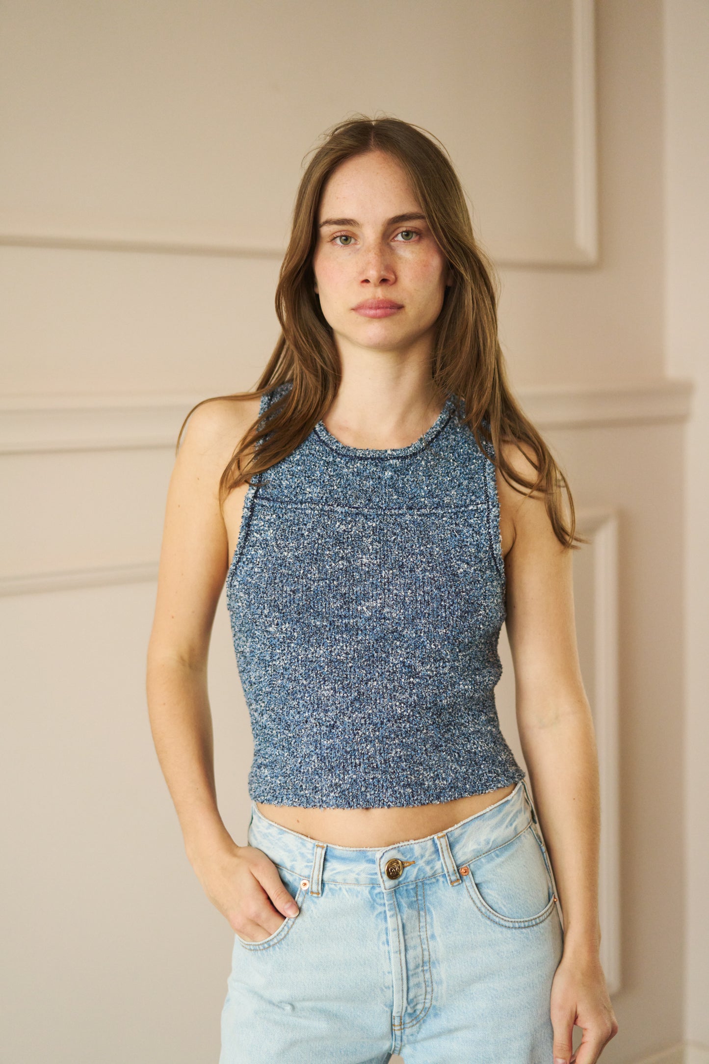 
                  
                    Sienna Knit Top Blue
                  
                