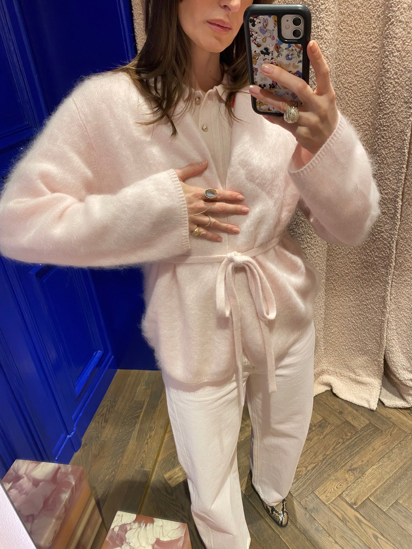 
                  
                    Brushed Cashmere Cardigan Powder
                  
                