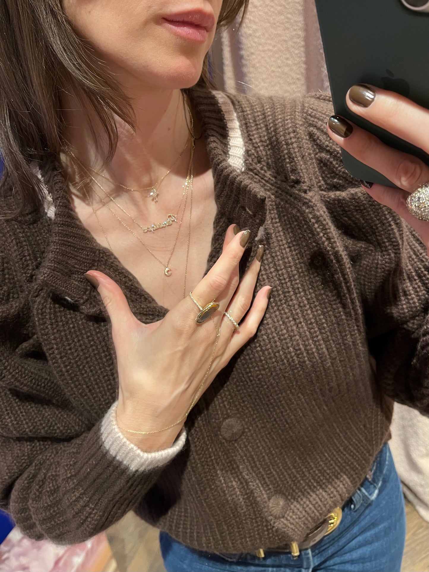 
                  
                    14k Gold 'Carrie' Diamond Name Necklace
                  
                