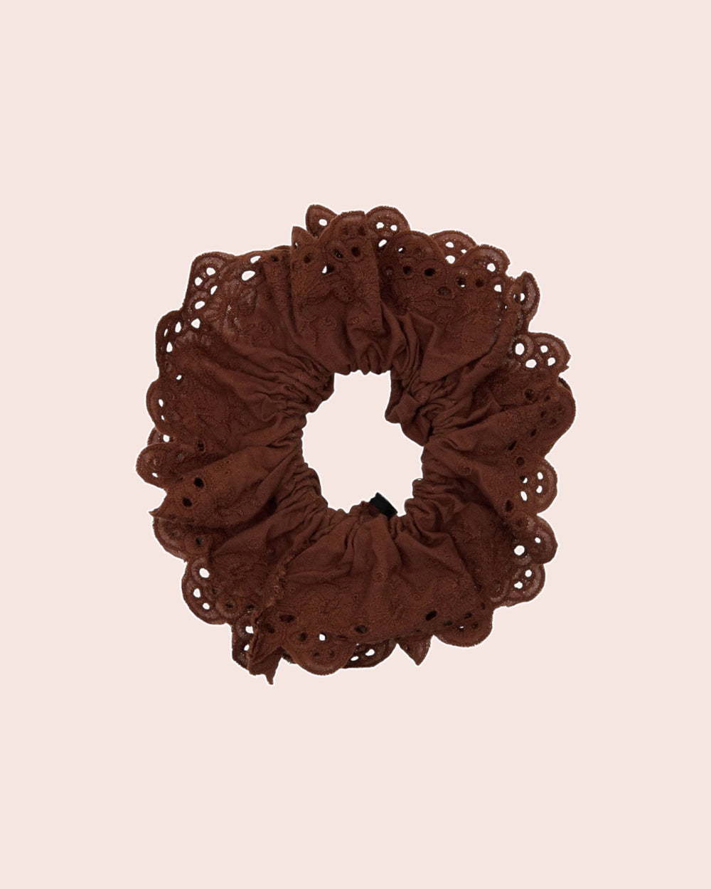 Lace Scrunchie Chocolate