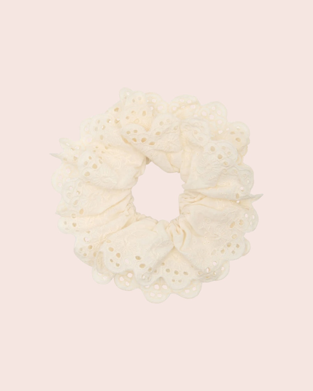 Lace Scrunchie Ivory