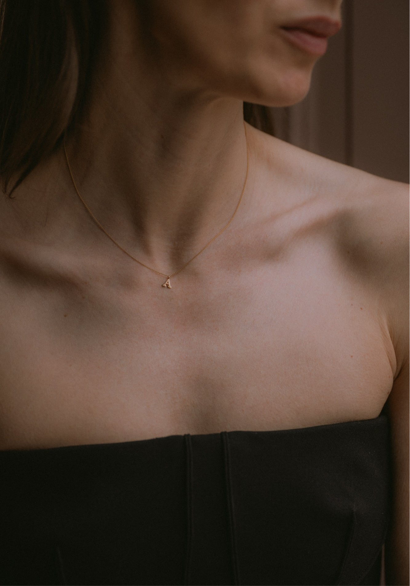 
                  
                    April First 14k Gold Letter Necklace
                  
                