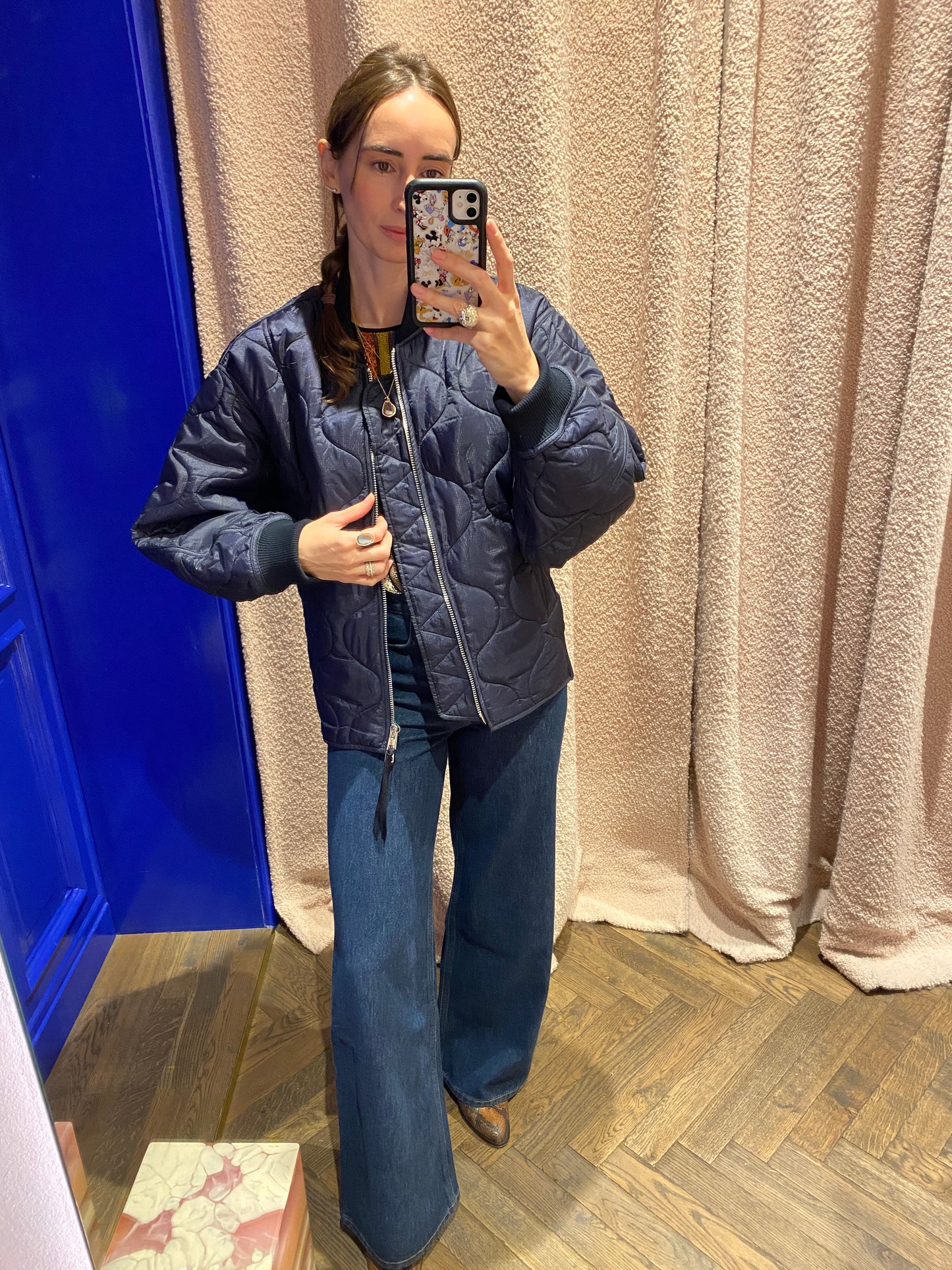 
                  
                    Isla Quilted Jacket Navy
                  
                