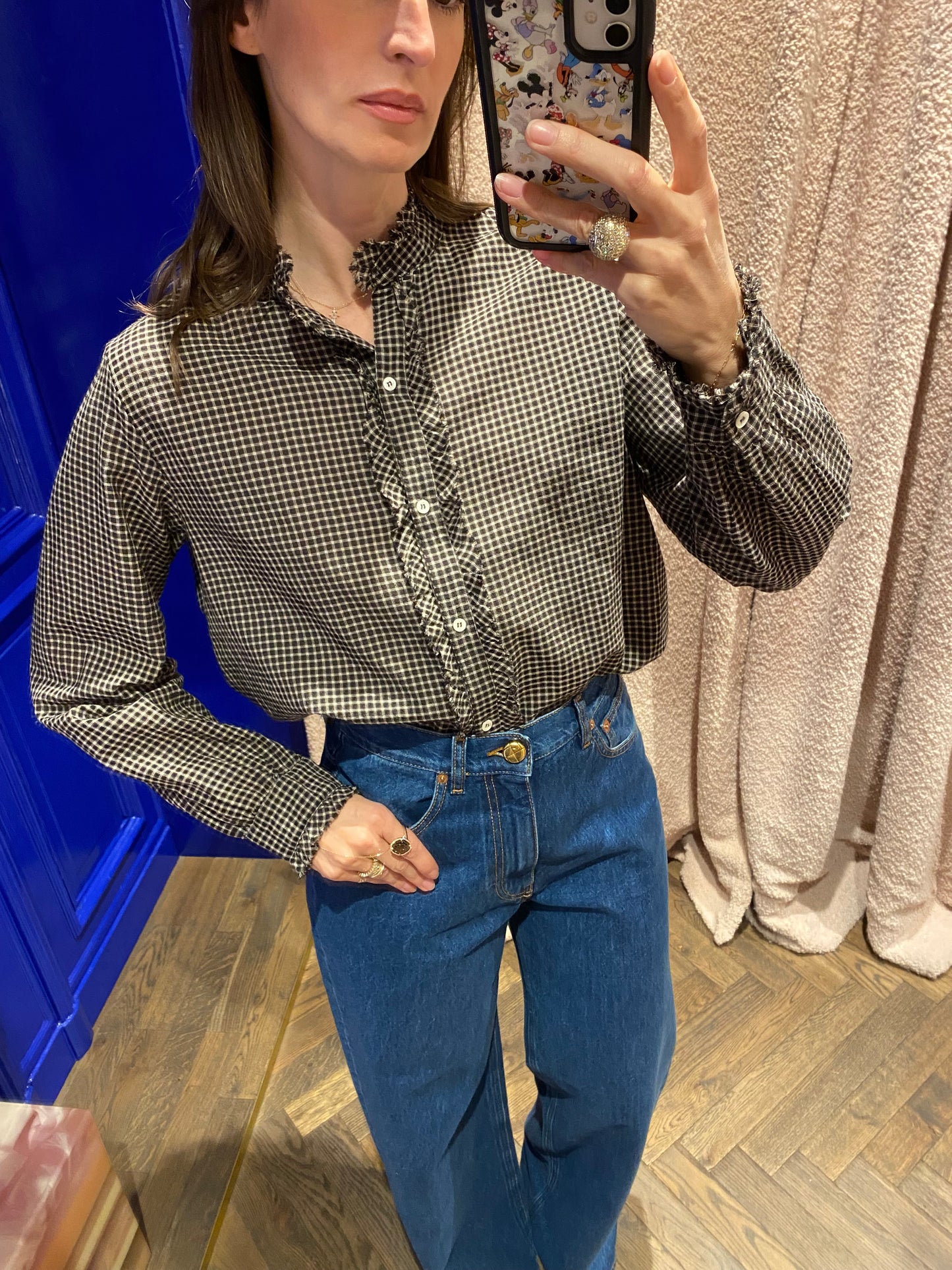 
                  
                    Amelie Shirt Black Check
                  
                