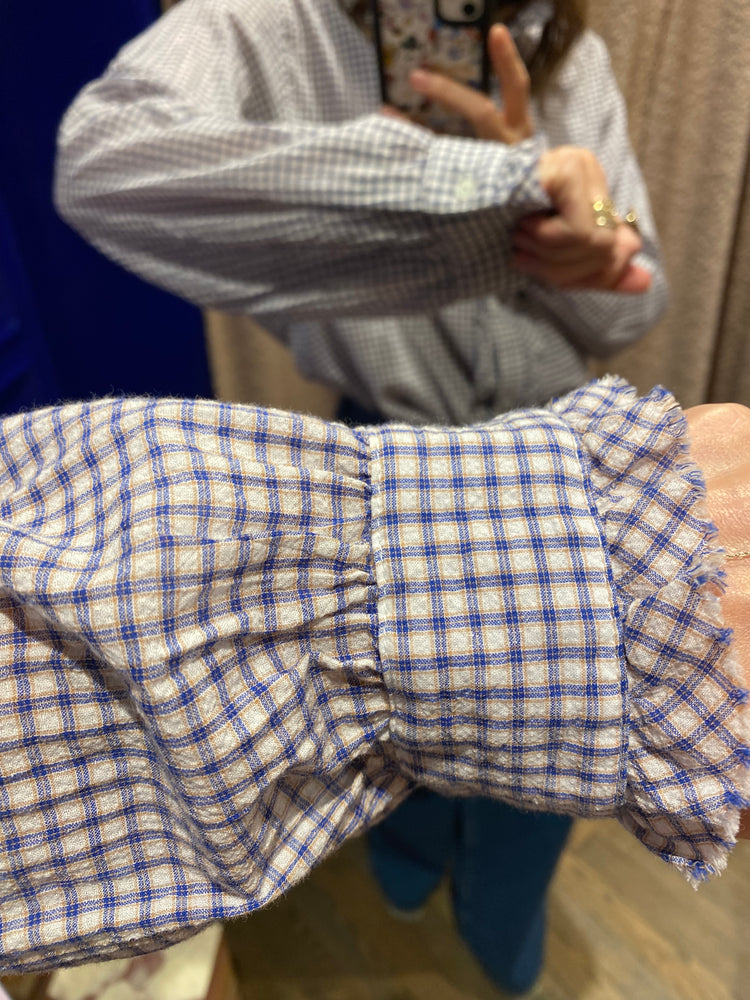 
                  
                    Amelie Shirt Blue Check
                  
                