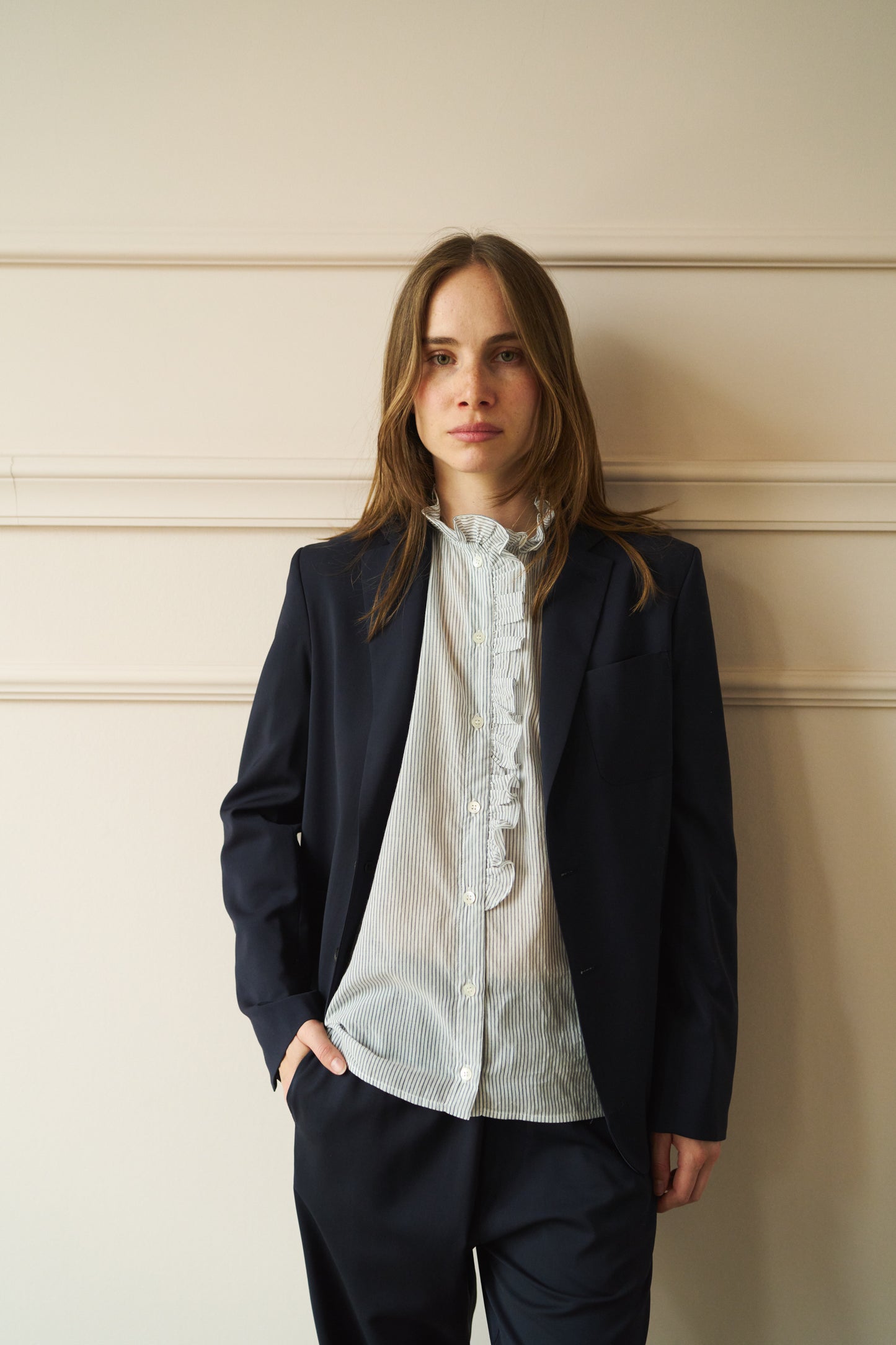 
                  
                    Back in Stock | Blazer Sila Navy
                  
                