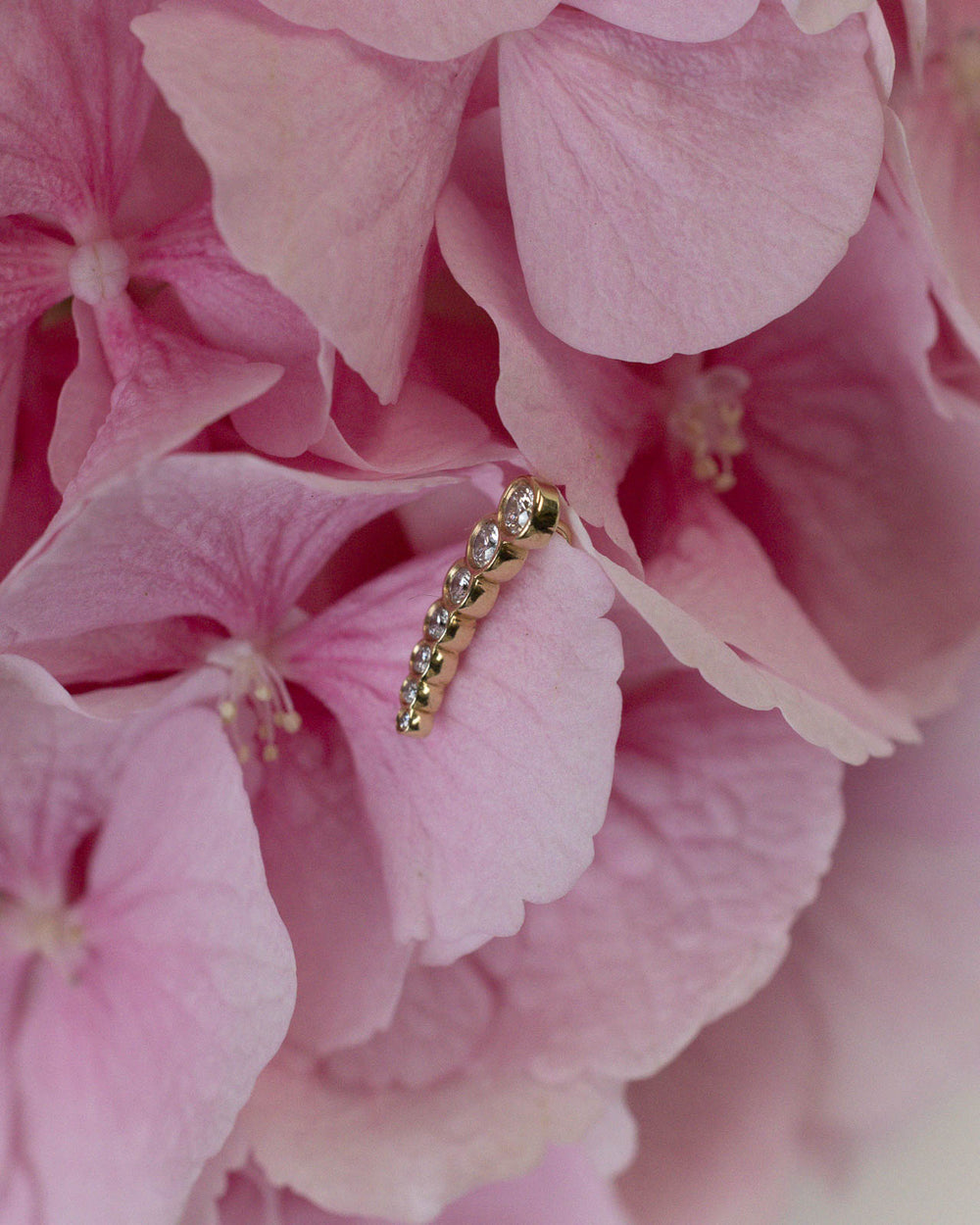 April First 14k Gold Bezel Ombré Earpiece