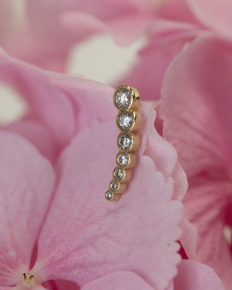 
                  
                    April First 14k Gold Bezel Ombré Earpiece
                  
                