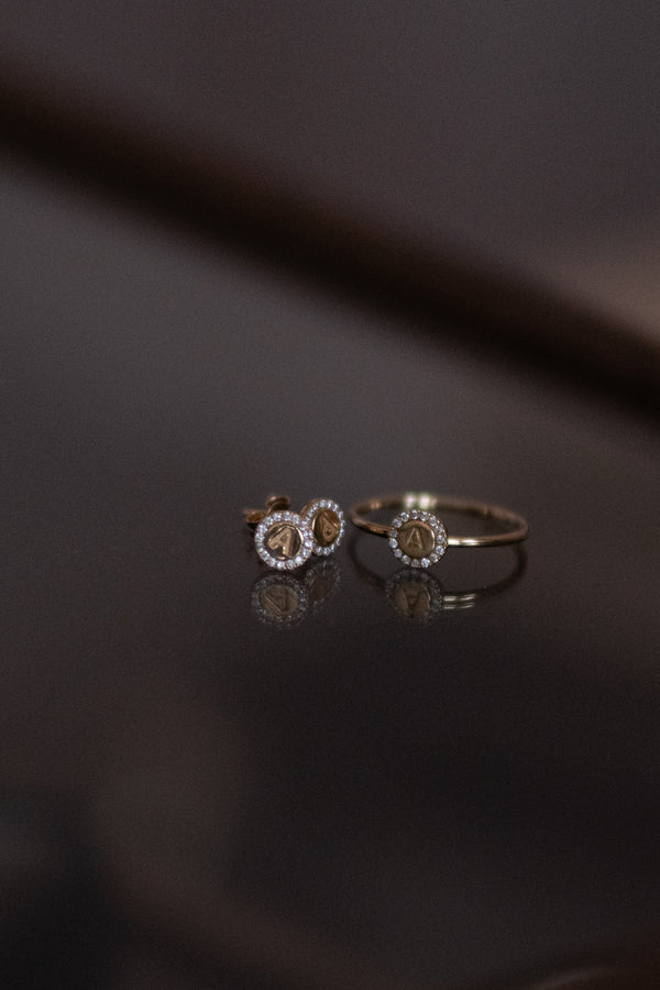 14k Gold Single Olympia Ring