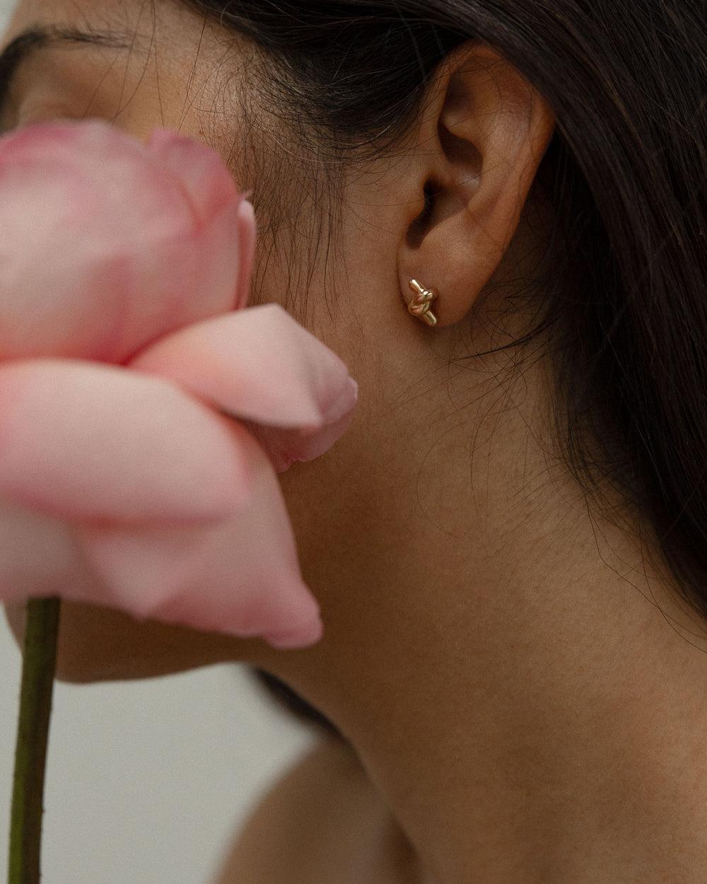 April First 14k Gold Knot Studs