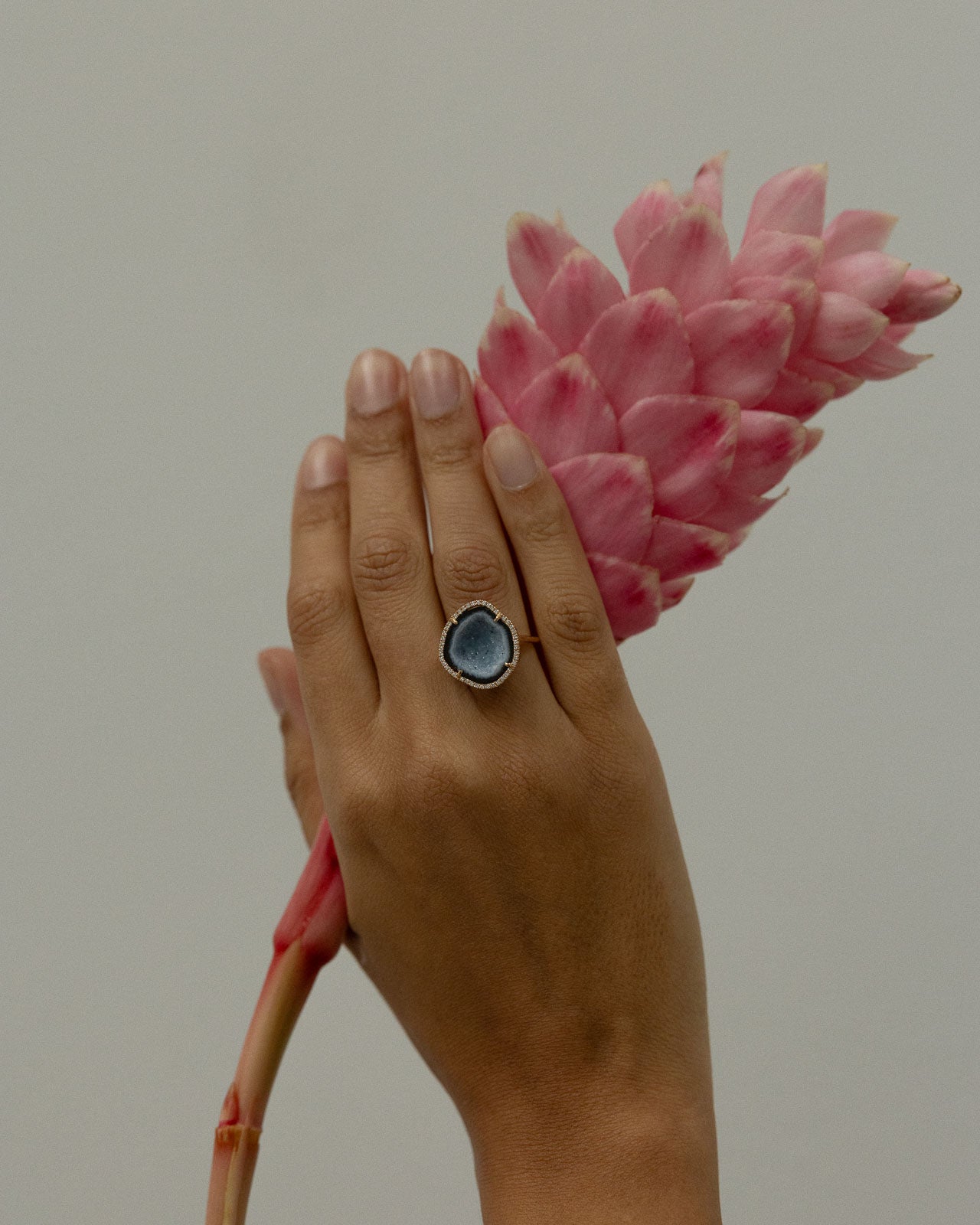 
                  
                    Made to Order | 18k Gold Rocky Agate Diamond Ring
                  
                